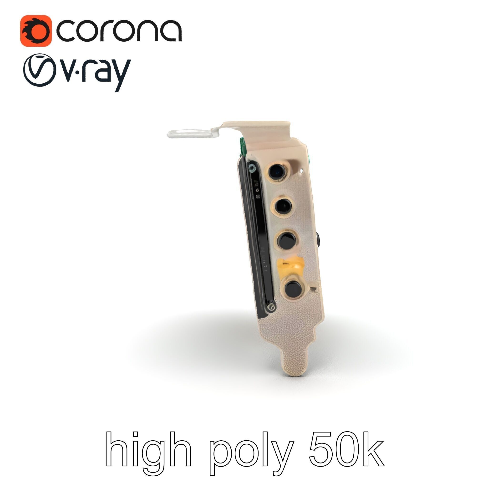 High-Definition Sound Card Audio Control model pack Low-poly 3D model_28