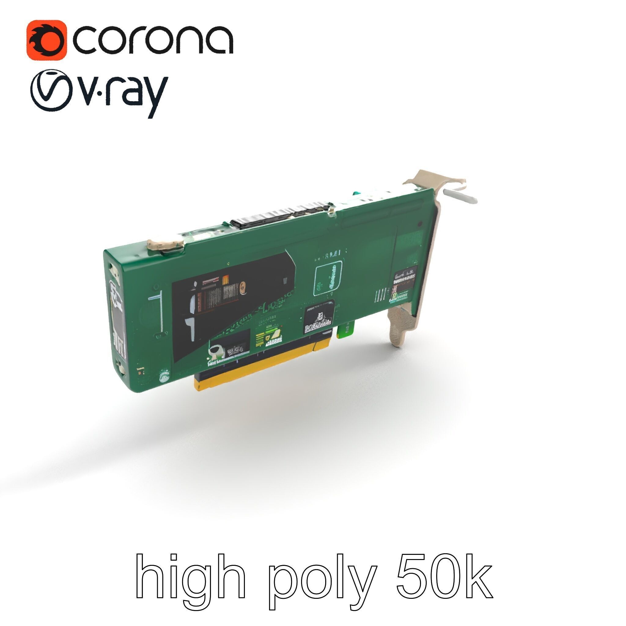 High-Definition Sound Card Audio Control model pack Low-poly 3D model_9