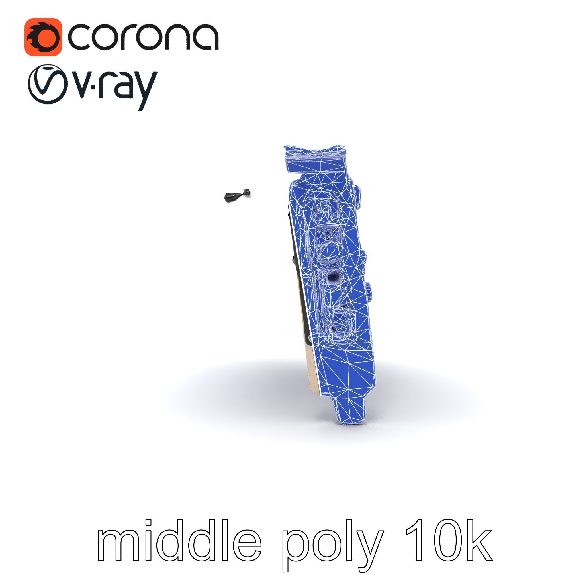 High-Definition Sound Card Audio Control model pack Low-poly 3D model_25