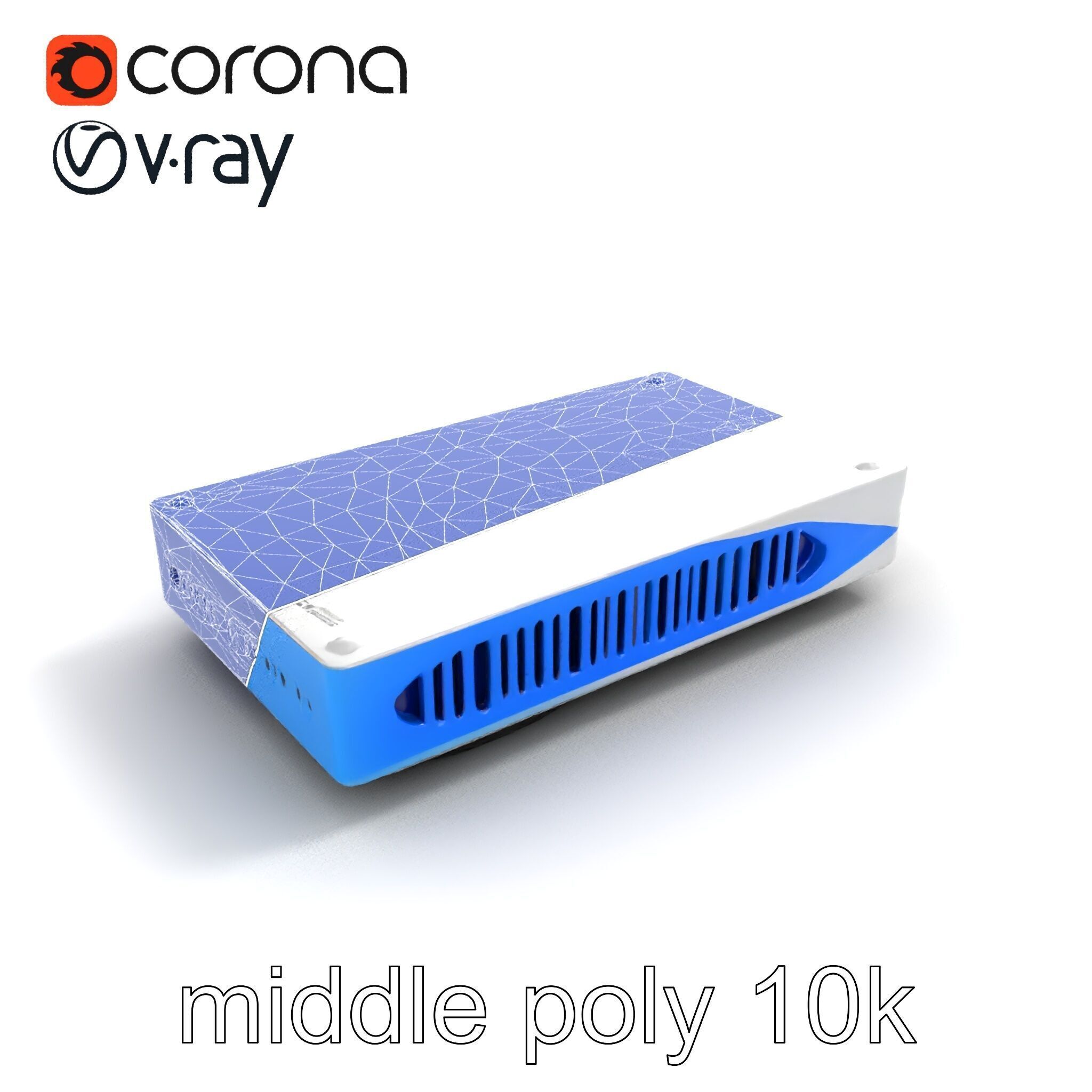 Sleek SSD Drive Anodized Aluminum Model Pack Low-poly 3D model_22