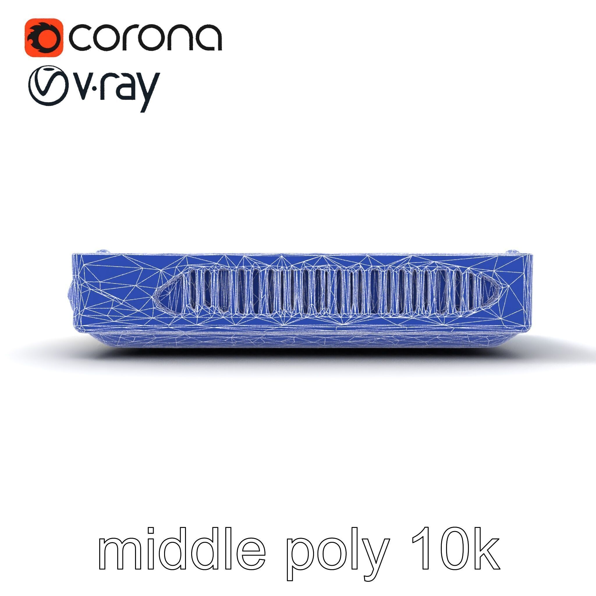 Sleek SSD Drive Anodized Aluminum Model Pack Low-poly 3D model_31