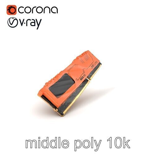 Optimized RAM Stick Sci-fi Model Pack Low-poly 3D model