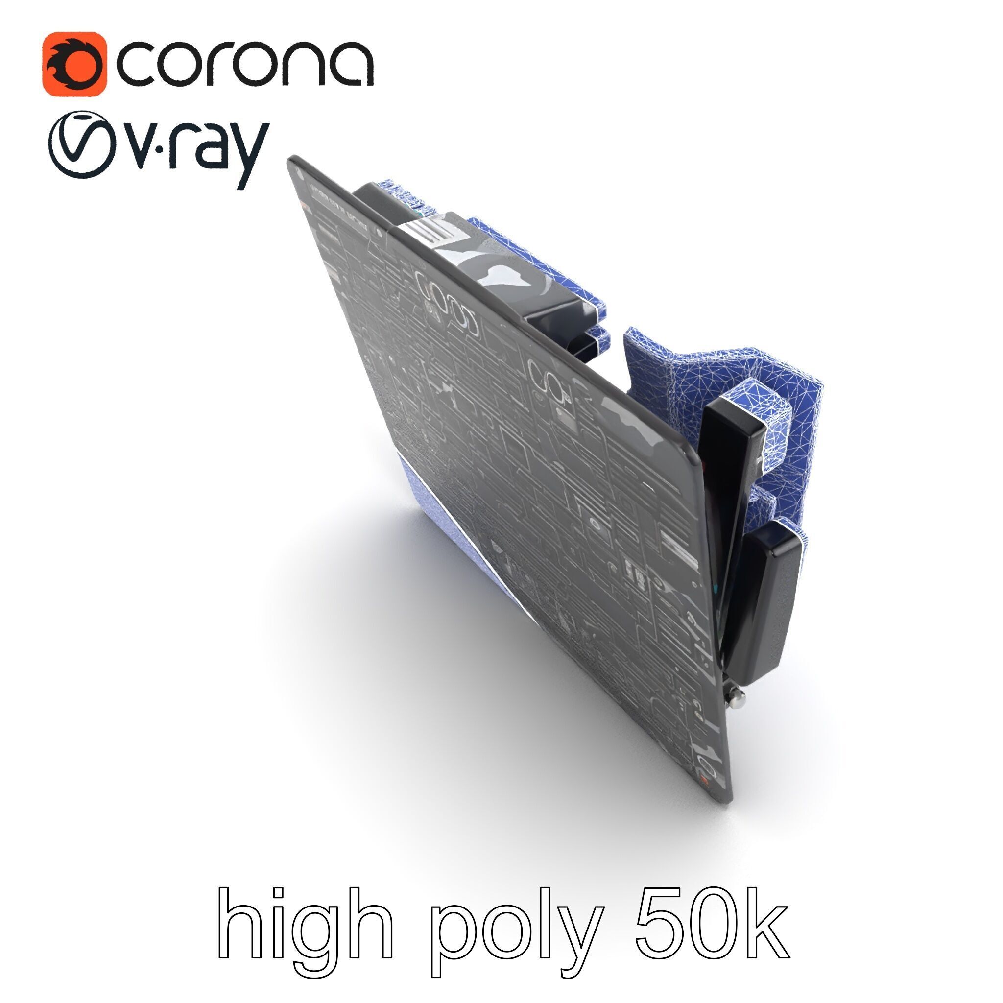 Mainstream ATX Digital Camouflage RGB model pack Low-poly 3D model_12