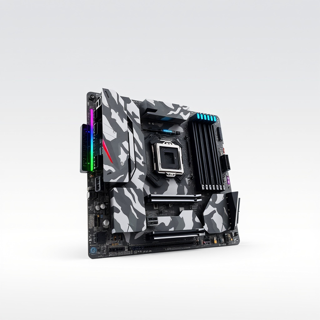 Mainstream ATX Digital Camouflage RGB model pack Low-poly 3D model_4