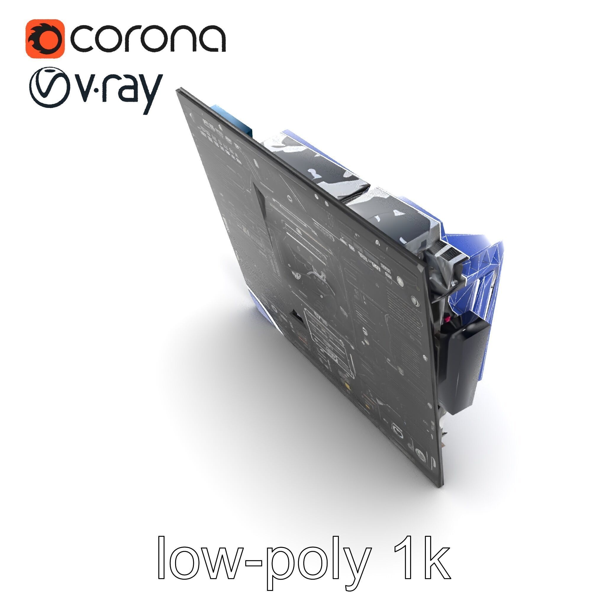 Mainstream ATX Digital Camouflage RGB model pack Low-poly 3D model_26