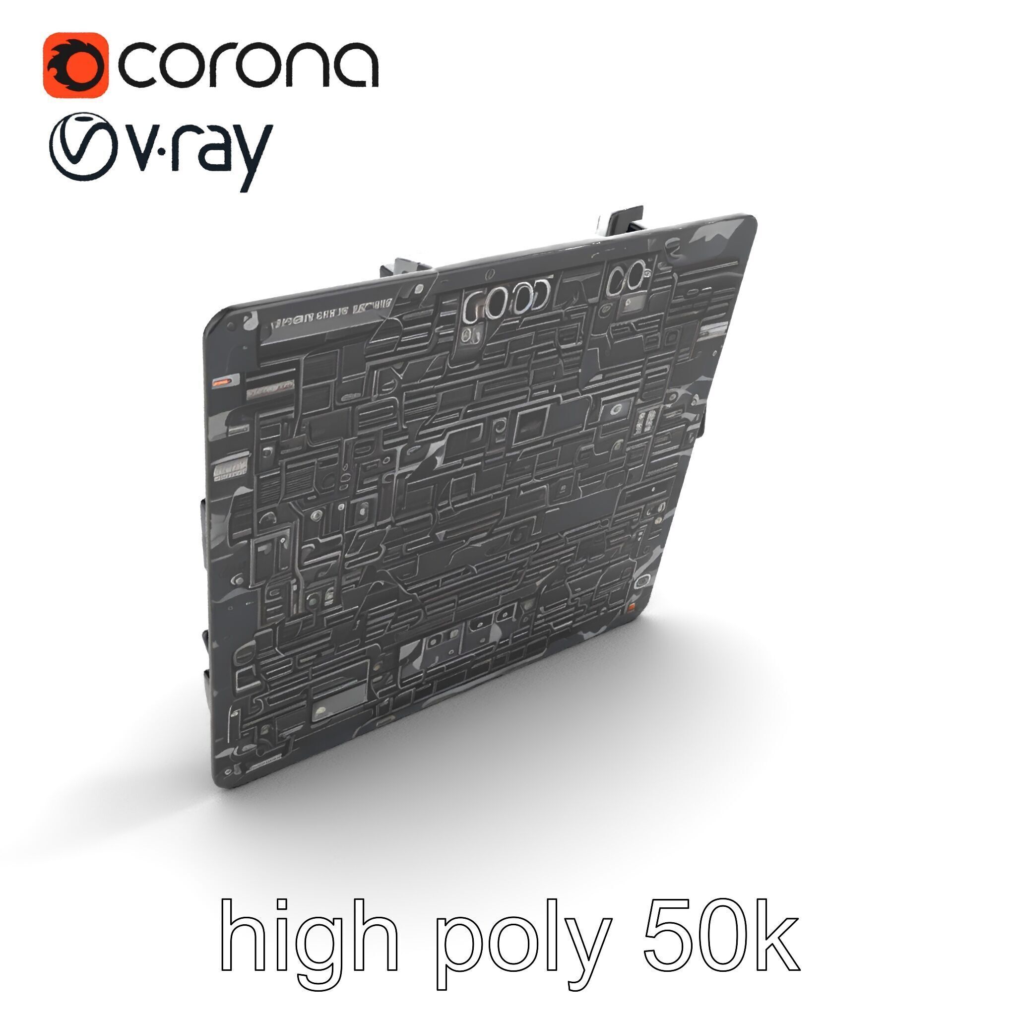 Mainstream ATX Digital Camouflage RGB model pack Low-poly 3D model_24