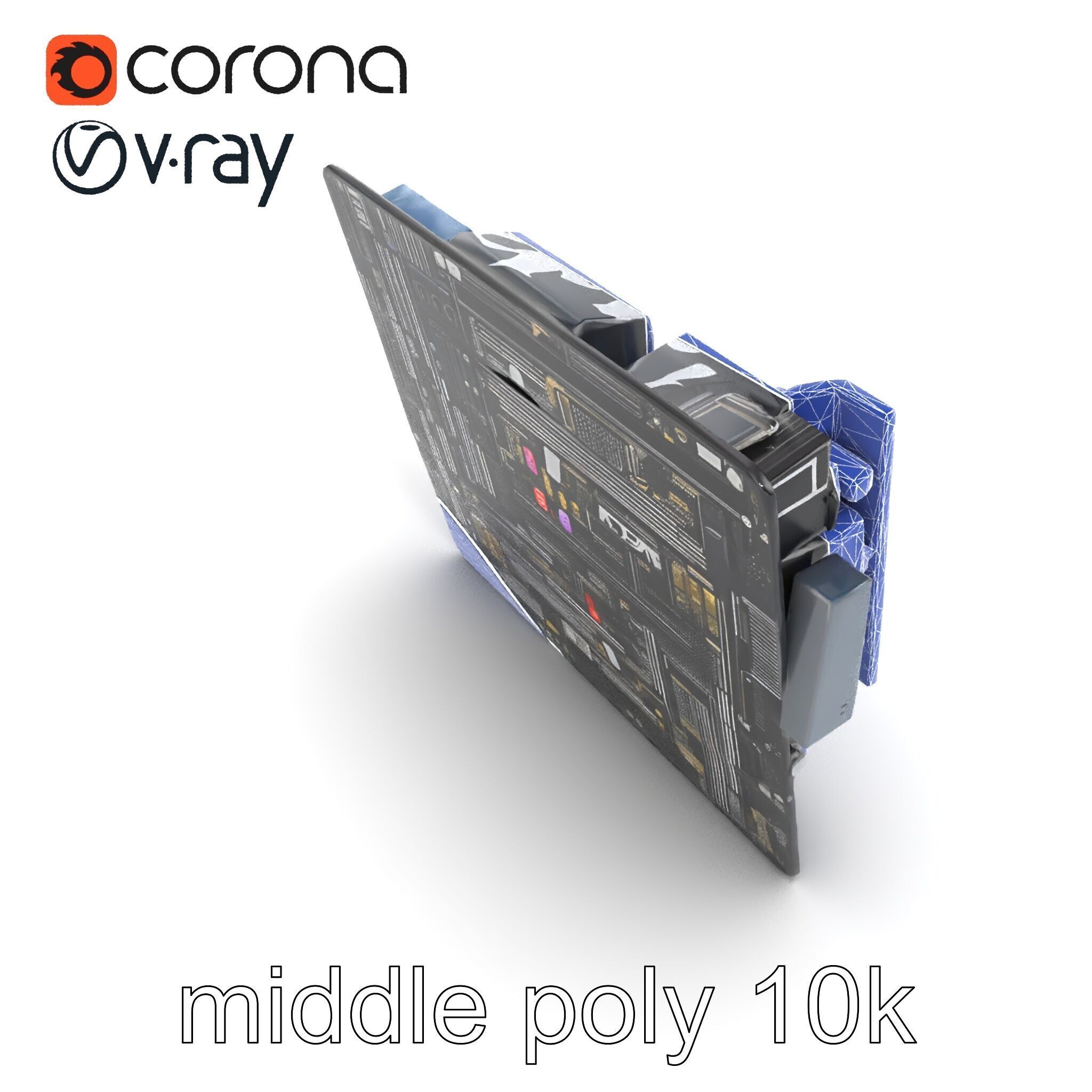 Mainstream ATX Digital Camouflage RGB model pack Low-poly 3D model_16