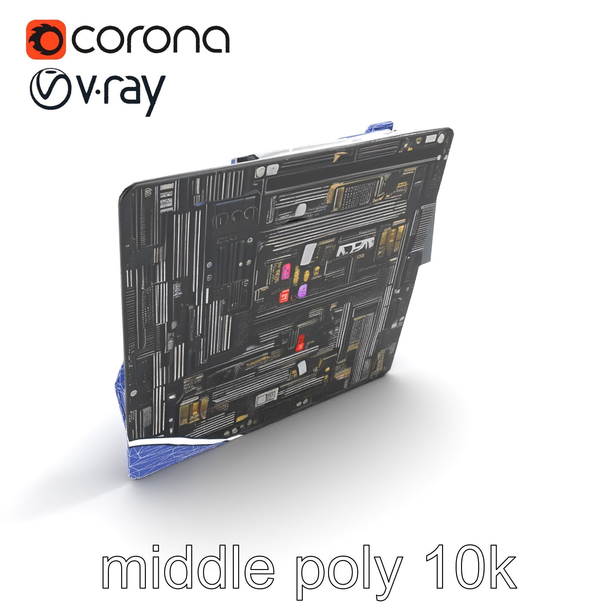 Mainstream ATX Digital Camouflage RGB model pack Low-poly 3D model_11