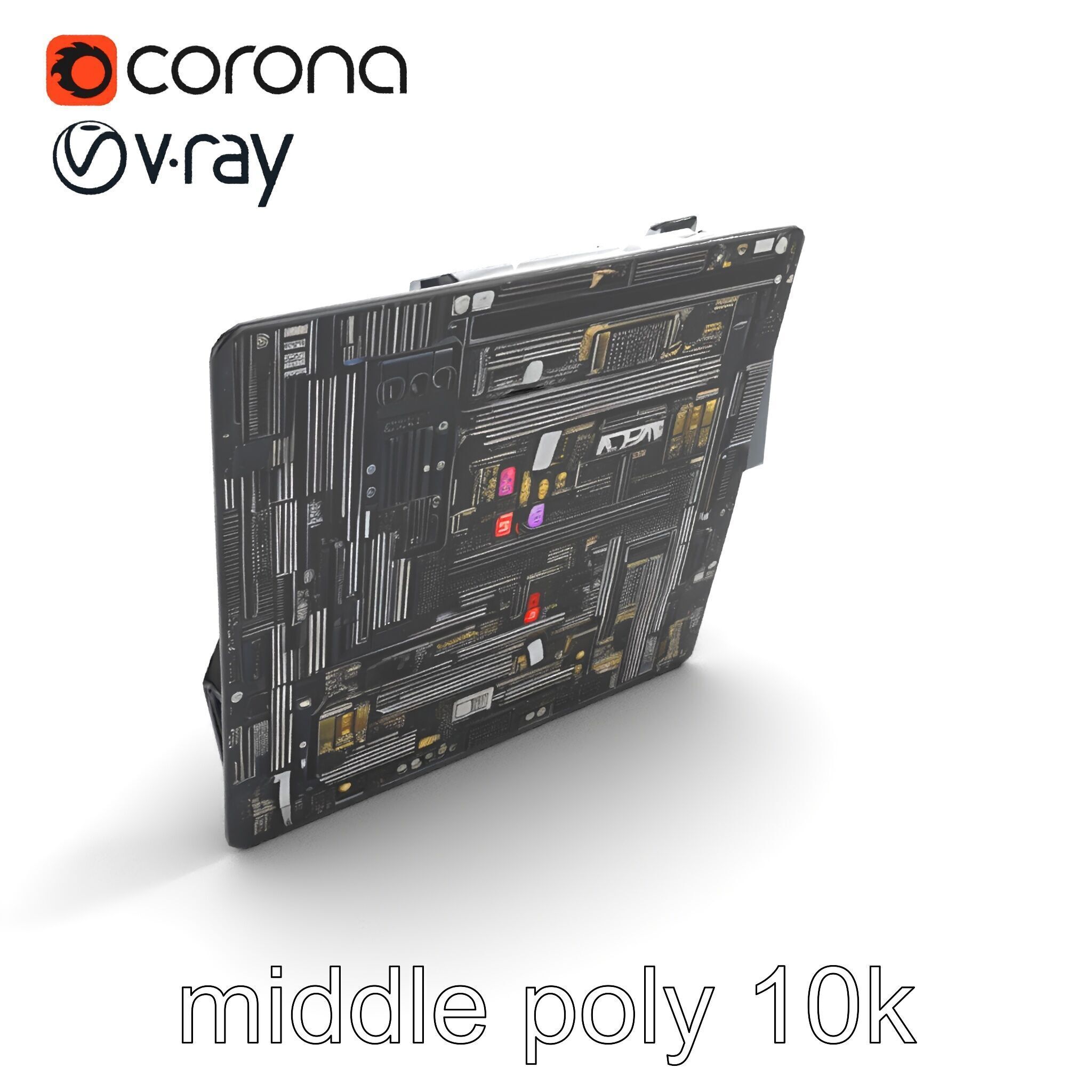 Mainstream ATX Digital Camouflage RGB model pack Low-poly 3D model_8