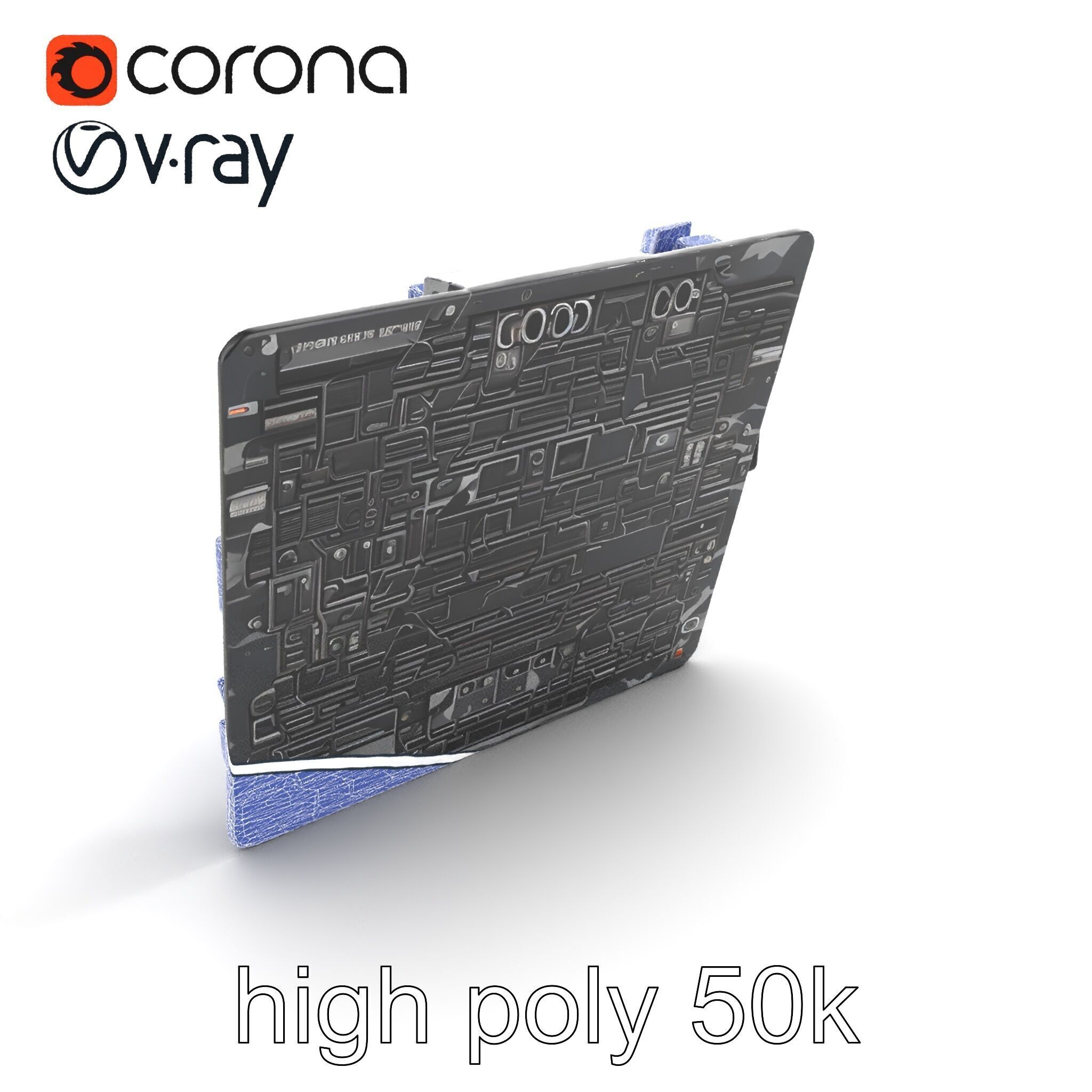 Mainstream ATX Digital Camouflage RGB model pack Low-poly 3D model_13