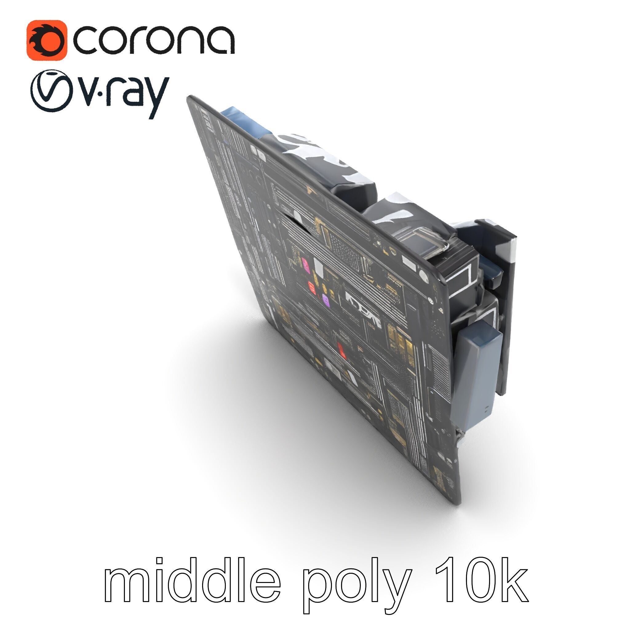 Mainstream ATX Digital Camouflage RGB model pack Low-poly 3D model_25