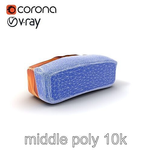 Multi-Grain Bread Loaf model pack Low-poly 3D model 6