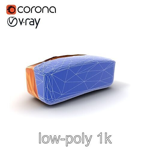 Multi-Grain Bread Loaf model pack Low-poly 3D model 7