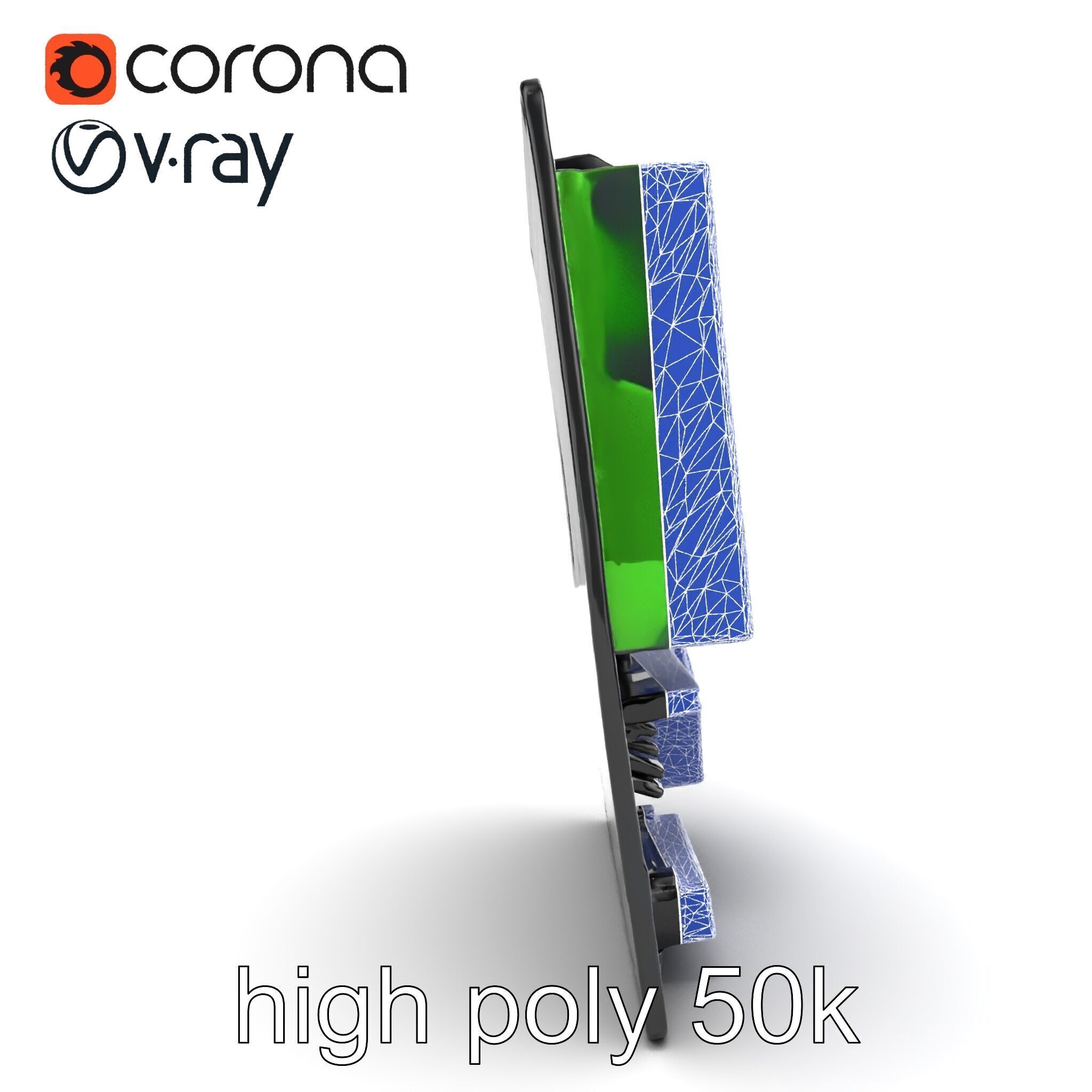 E-sports Optimized Gaming Motherboard Model Pack Low-poly 3D model_31