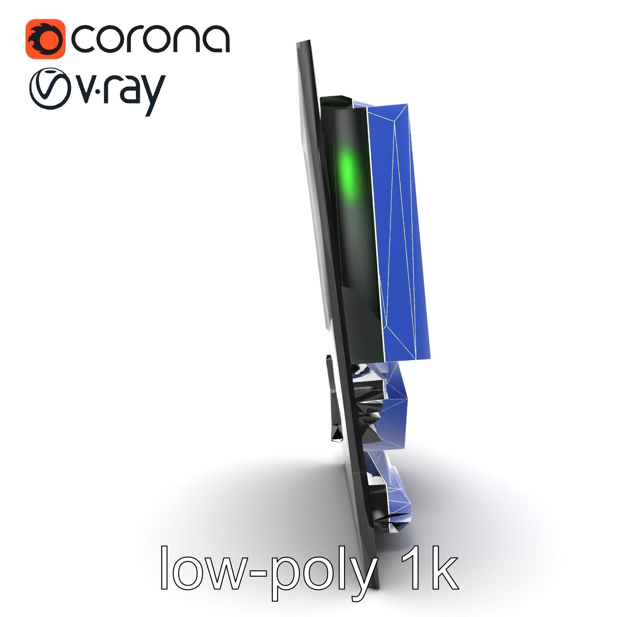 E-sports Optimized Gaming Motherboard Model Pack Low-poly 3D model_29