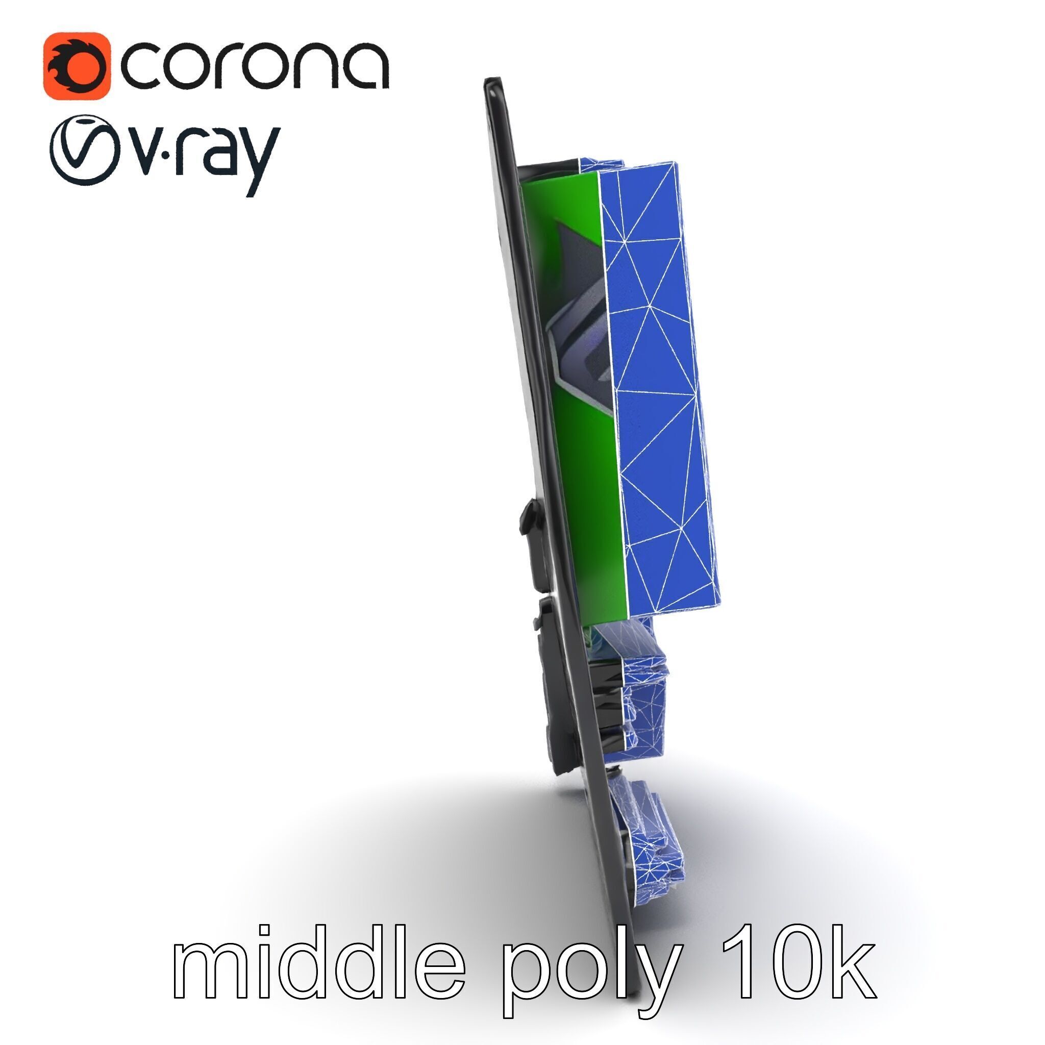 E-sports Optimized Gaming Motherboard Model Pack Low-poly 3D model_21