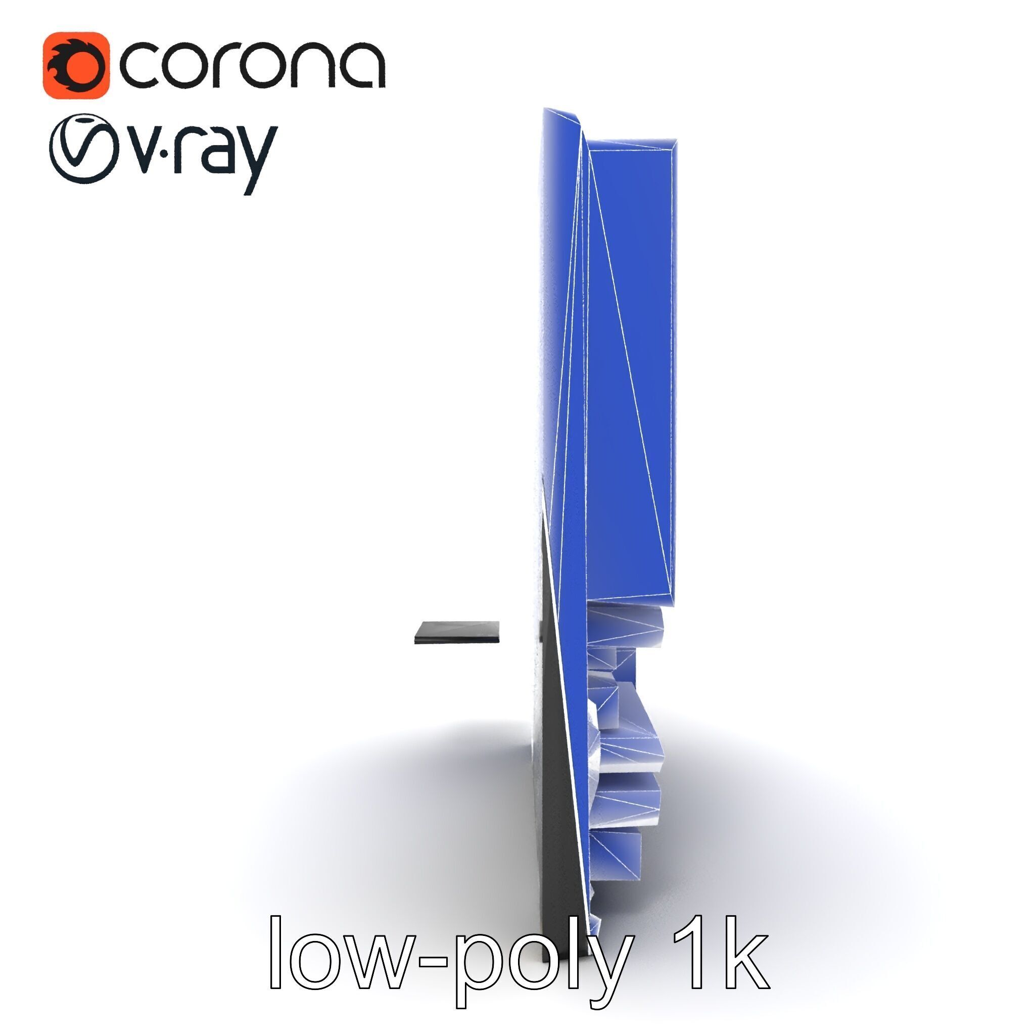 Futuristic Modular Motherboard with VRM Components Model Pack Low-poly 3D model_27