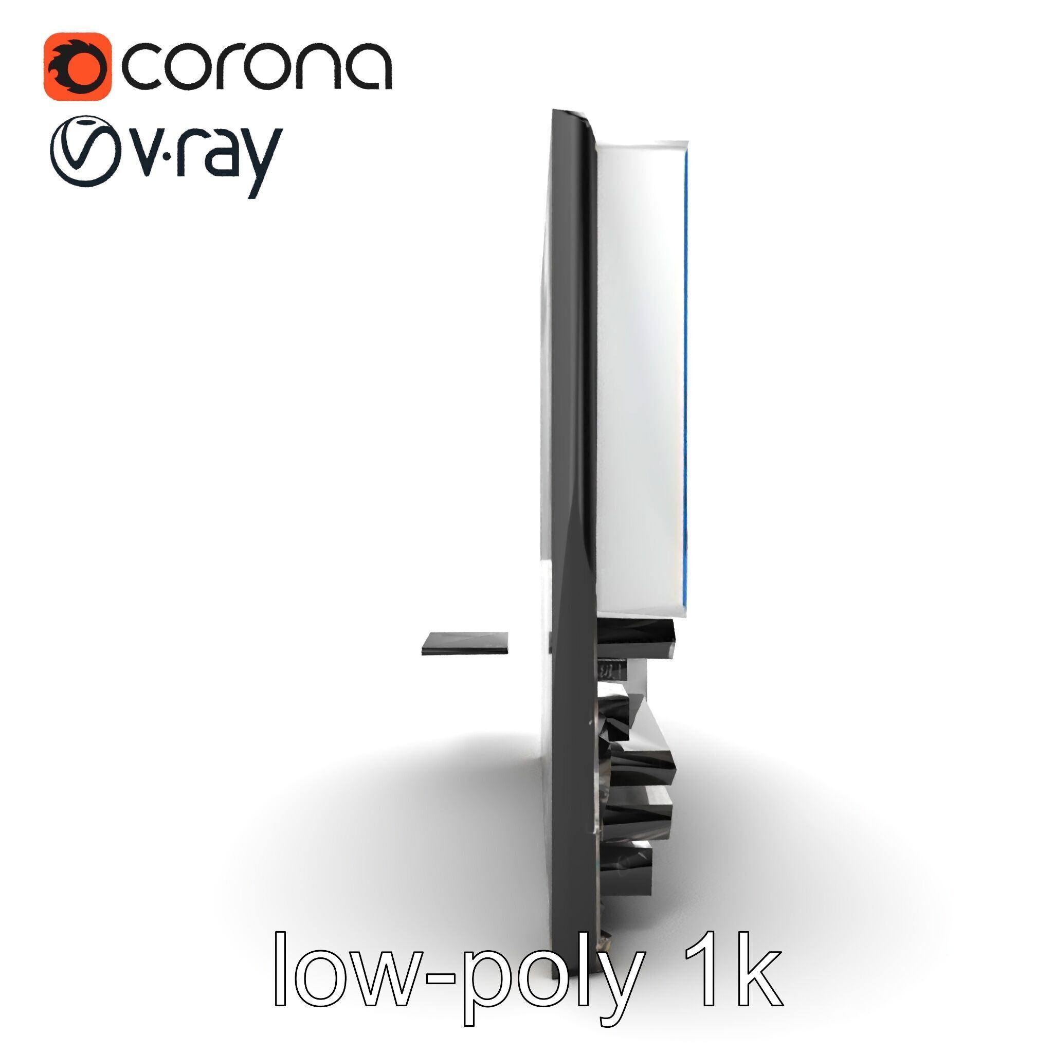 Futuristic Modular Motherboard with VRM Components Model Pack Low-poly 3D model_23