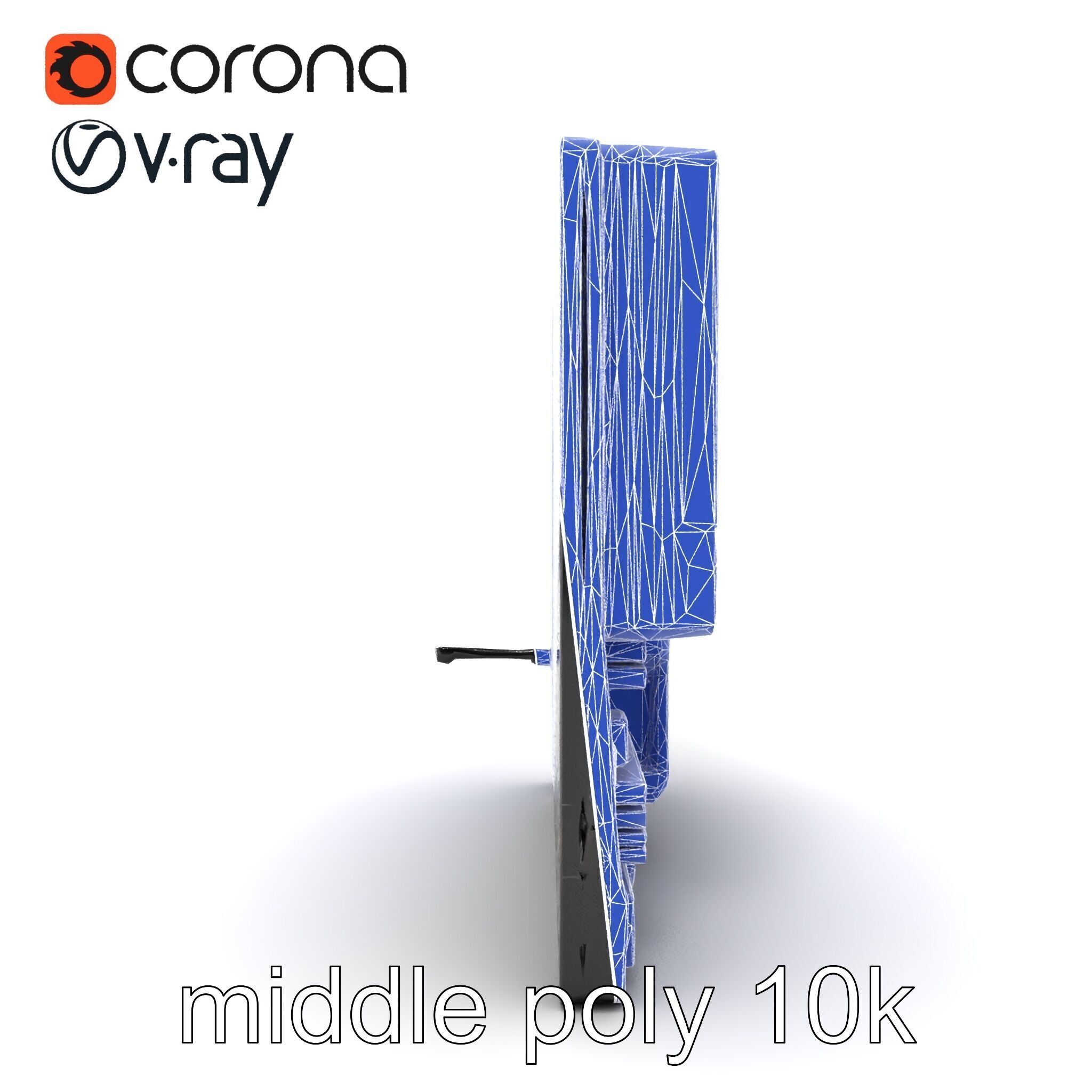 Futuristic Modular Motherboard with VRM Components Model Pack Low-poly 3D model_15