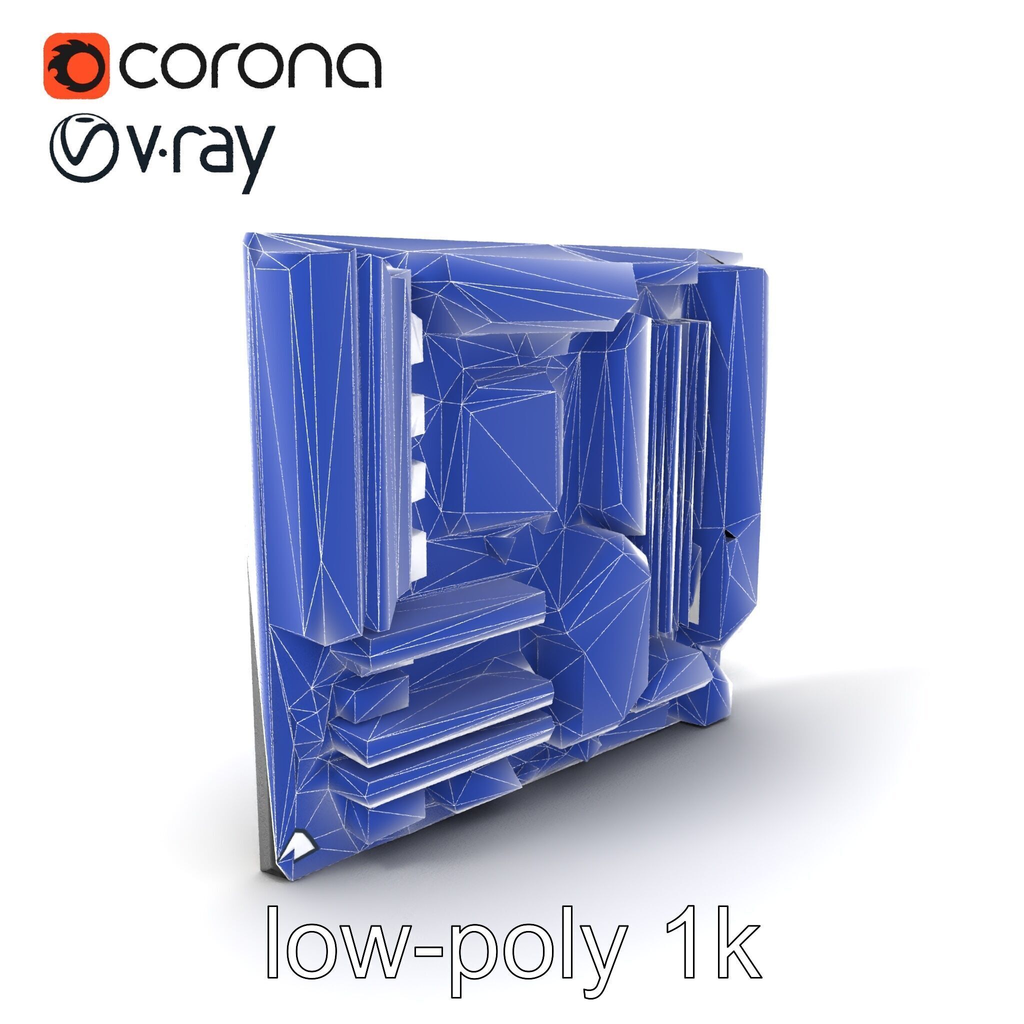 Futuristic Modular Motherboard with VRM Components Model Pack Low-poly 3D model_6