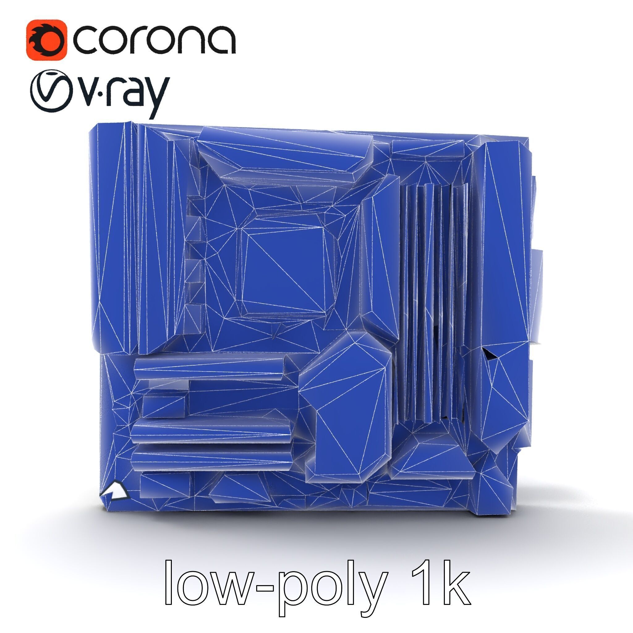 Futuristic Modular Motherboard with VRM Components Model Pack Low-poly 3D model_28