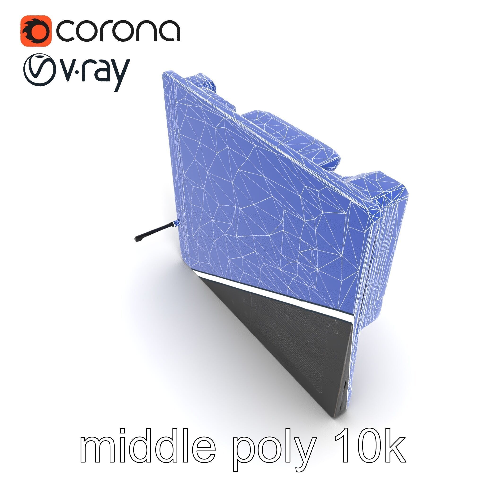 Futuristic Modular Motherboard with VRM Components Model Pack Low-poly 3D model_24