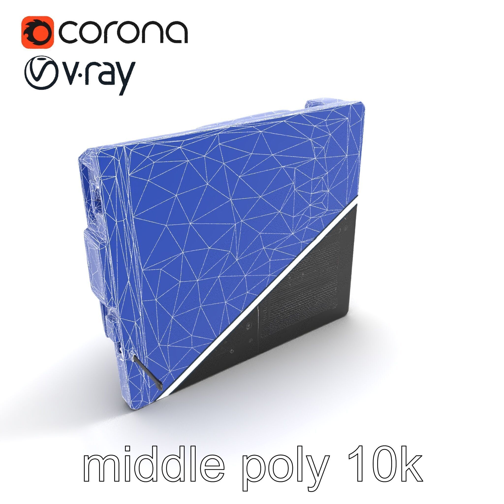 Futuristic Modular Motherboard with VRM Components Model Pack Low-poly 3D model_17