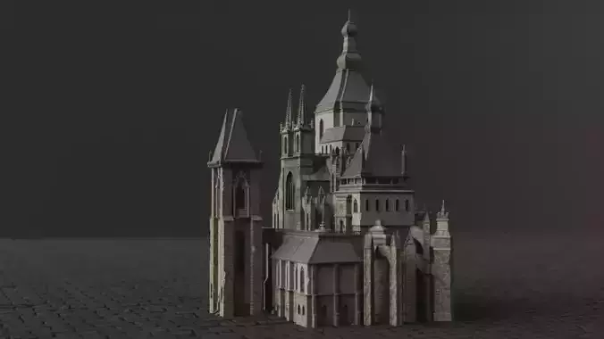 Dark Fantasy House - LGI 3D model