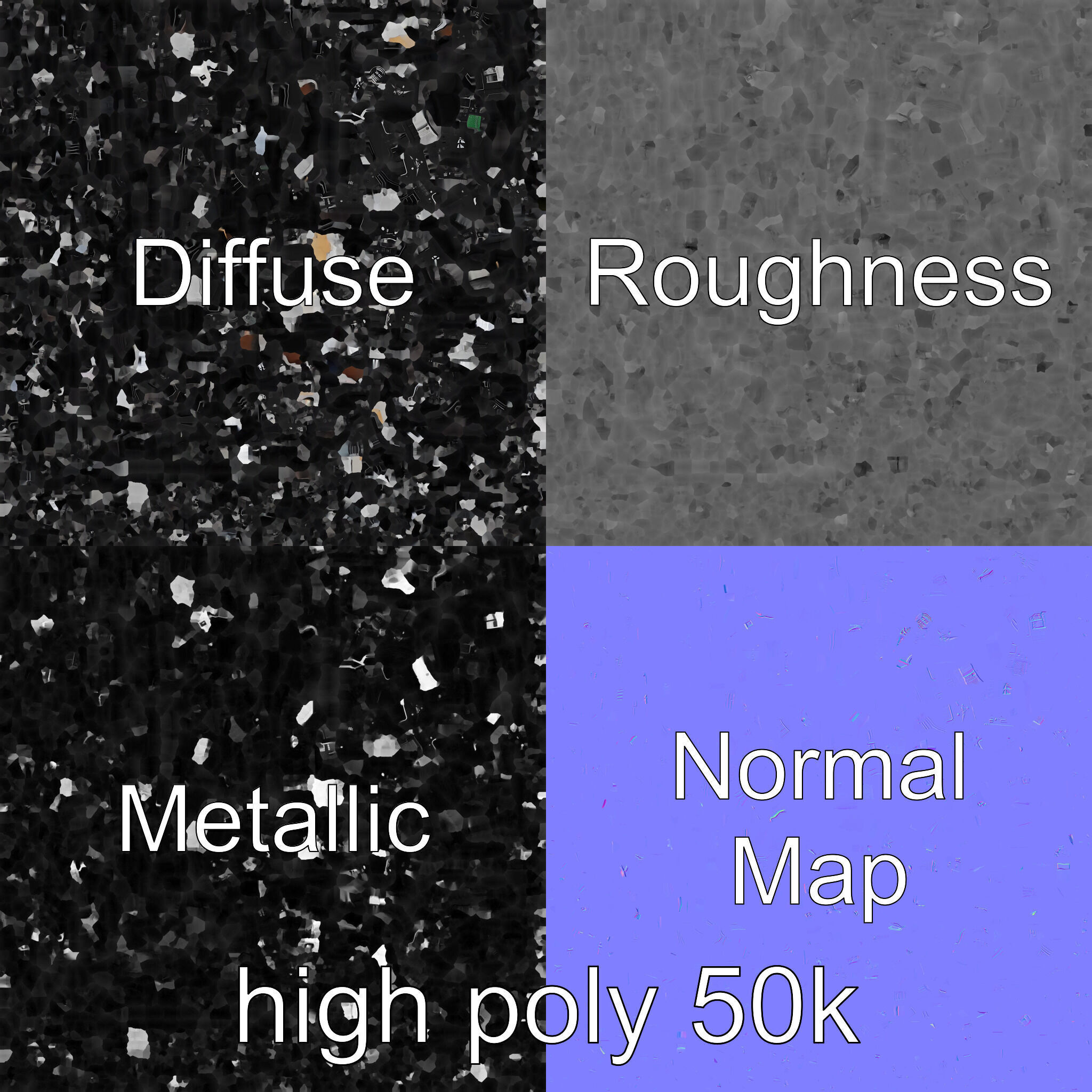 Compact HTPC Motherboard Model Pack with Black Silver Design Low-poly 3D model_3