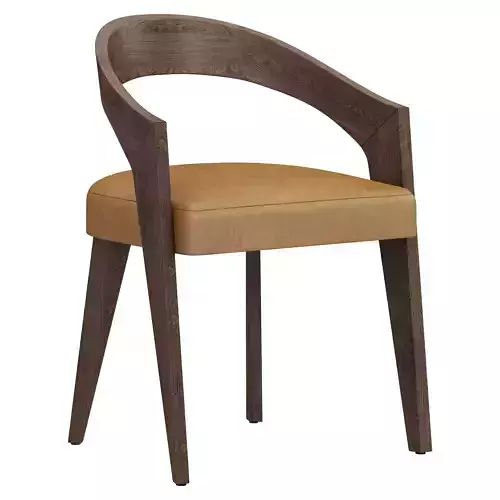 Restoration Hardware Chloe Leather Dining Armchair