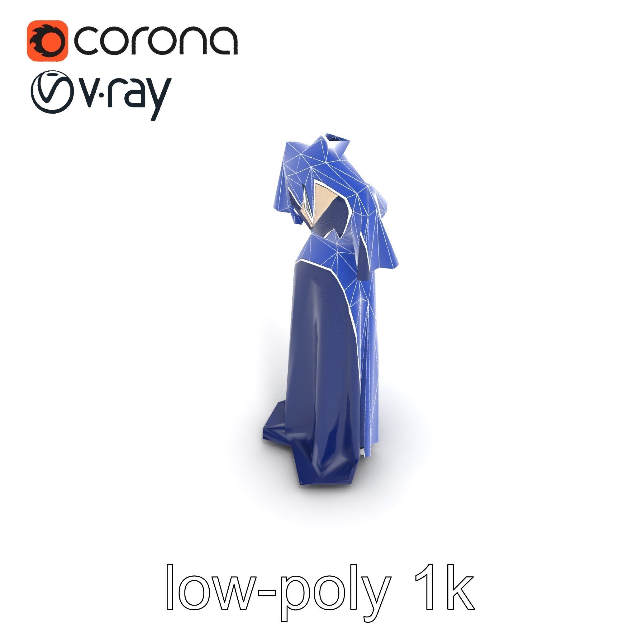 Elegant Evening Gown Mannequin Model Pack Low-poly 3D model_21