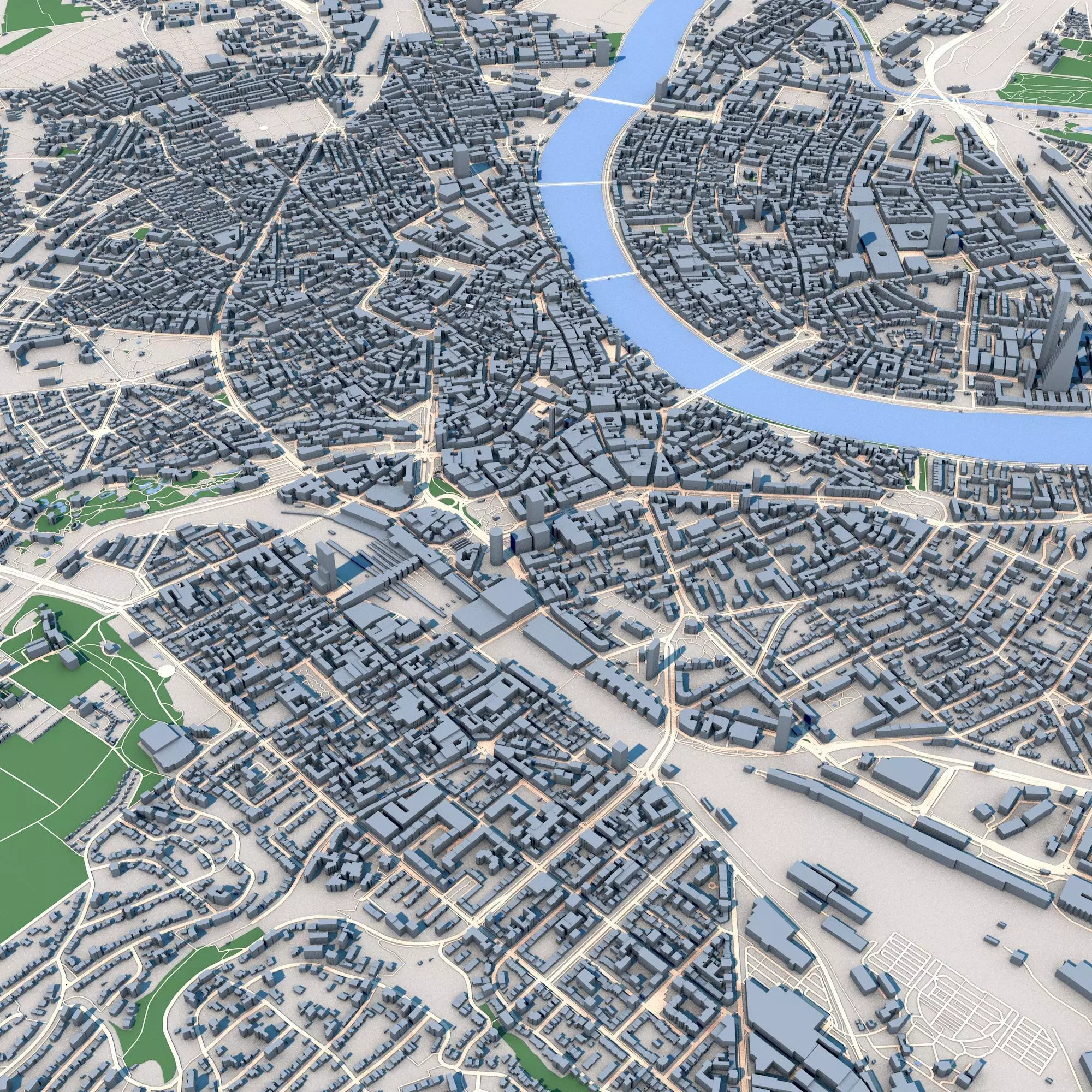 Basel City Switzerland 3D model_0
