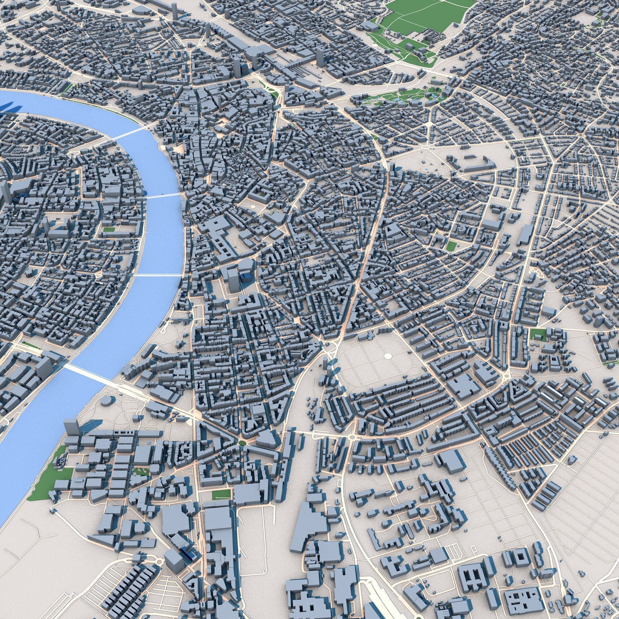Basel City Switzerland 3D model_9