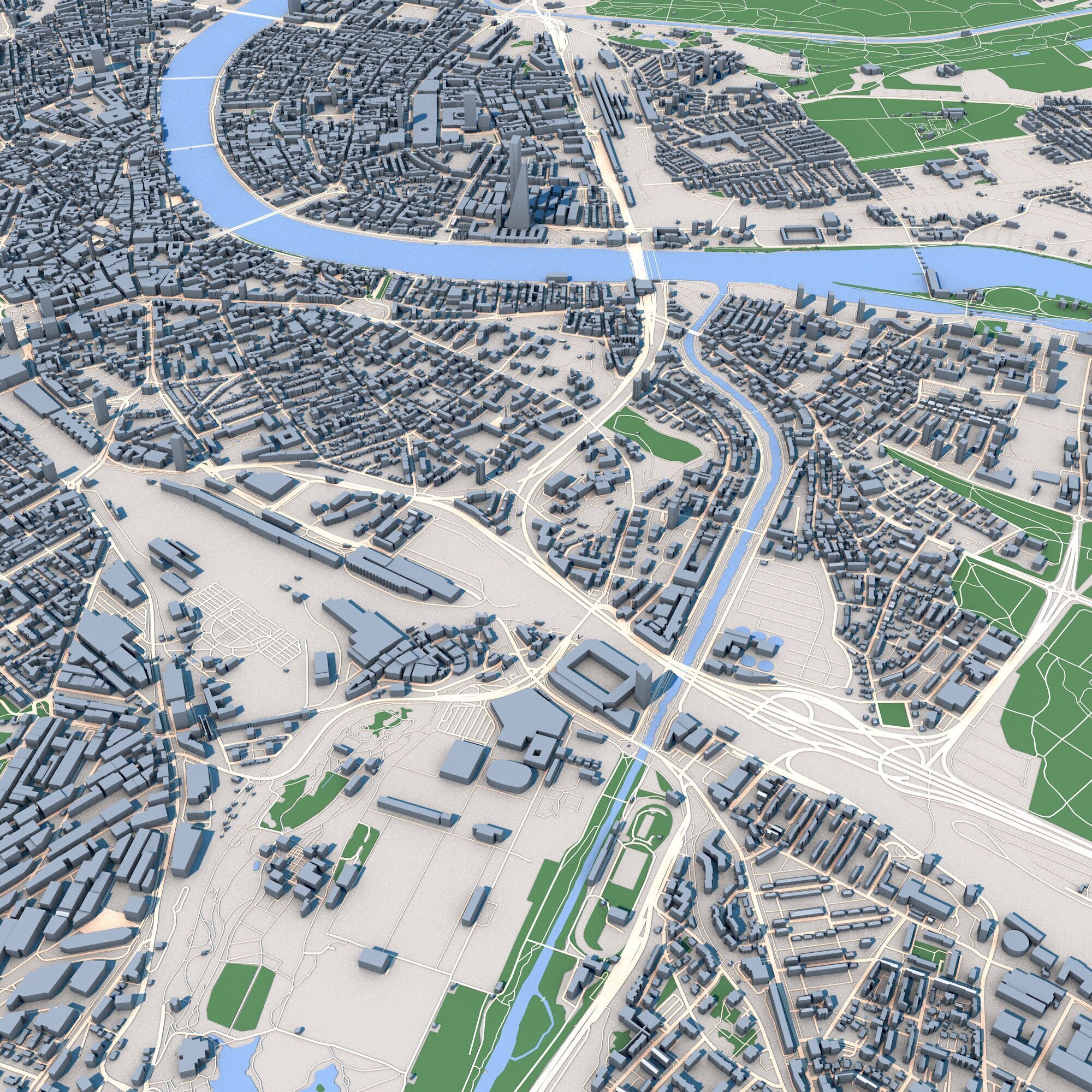 Basel City Switzerland 3D model_3