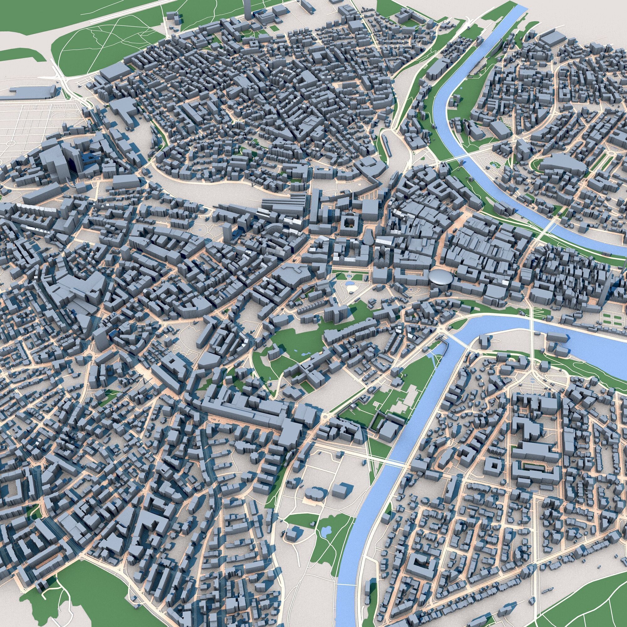 Bern City Switzerland 3D model_4