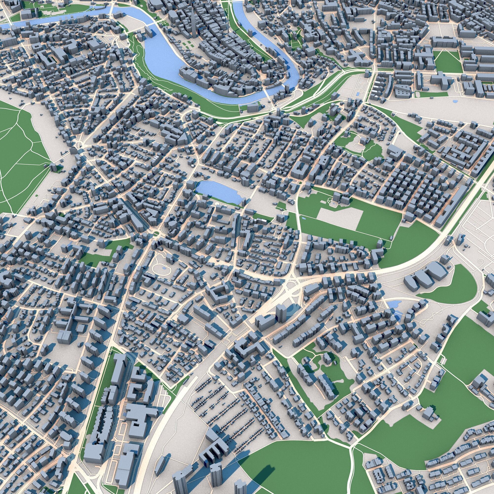 Bern City Switzerland 3D model_7