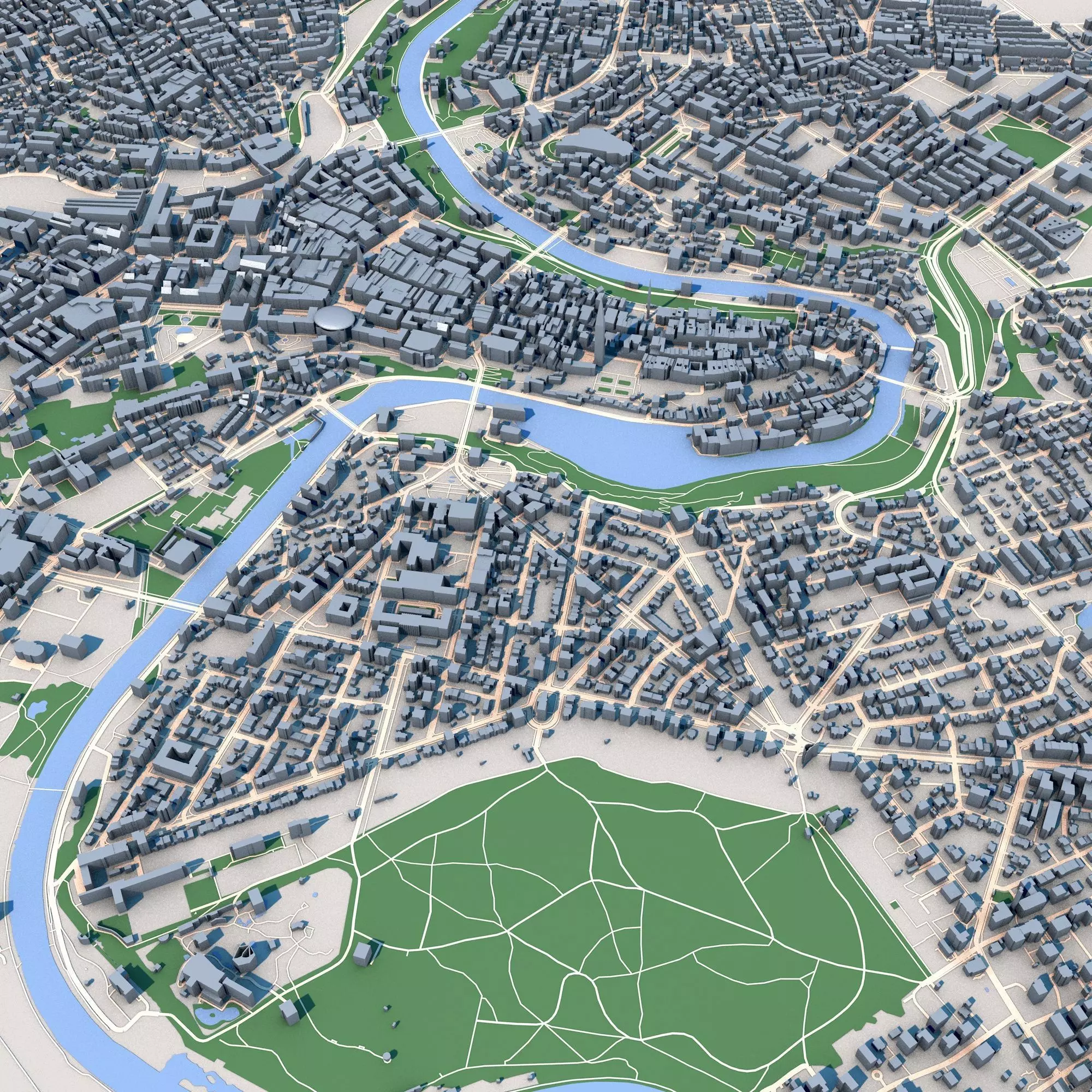 Bern City Switzerland 3D model_0