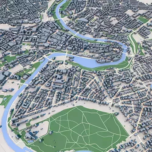 Bern City Switzerland 3D model