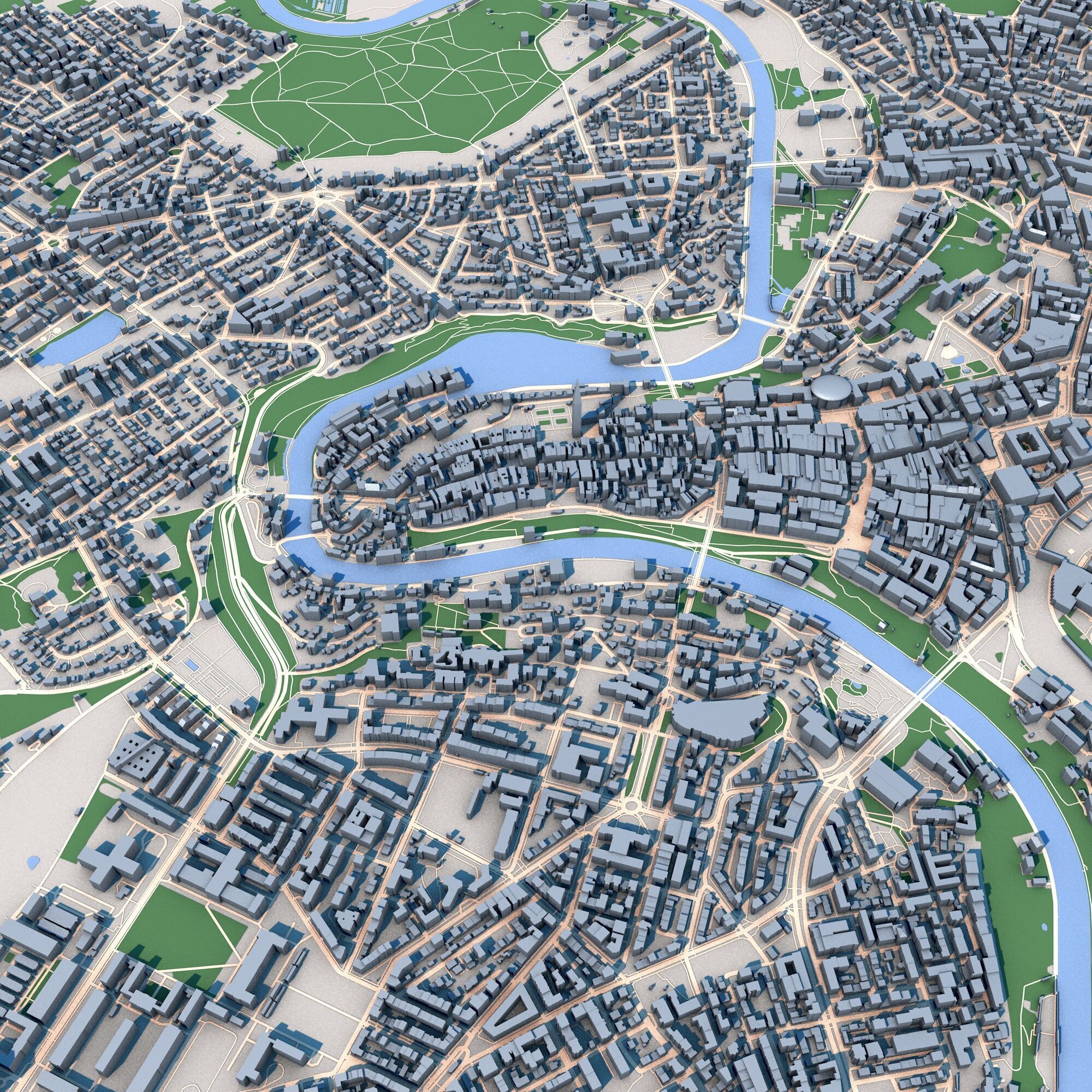 Bern City Switzerland 3D model_9