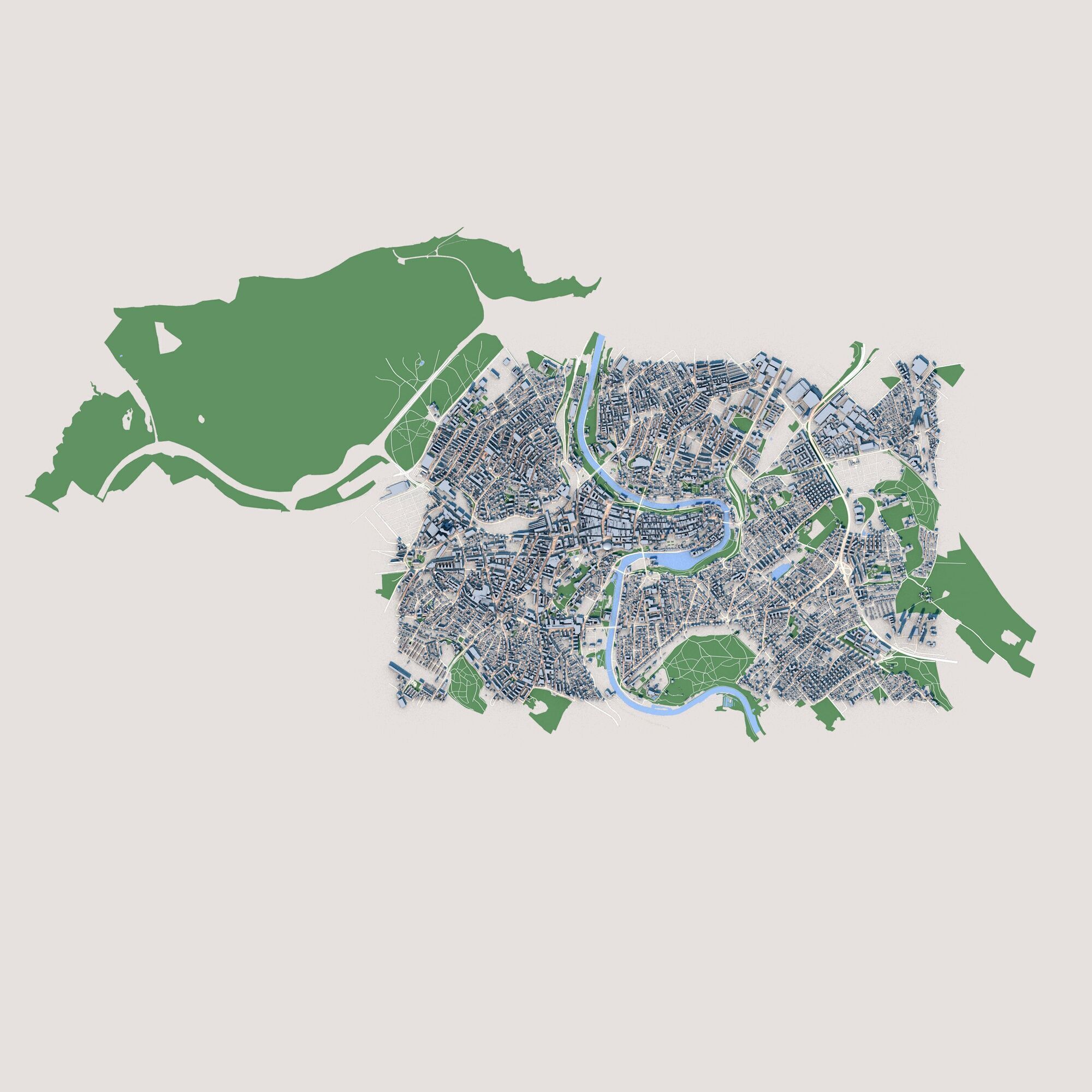 Bern City Switzerland 3D model_1