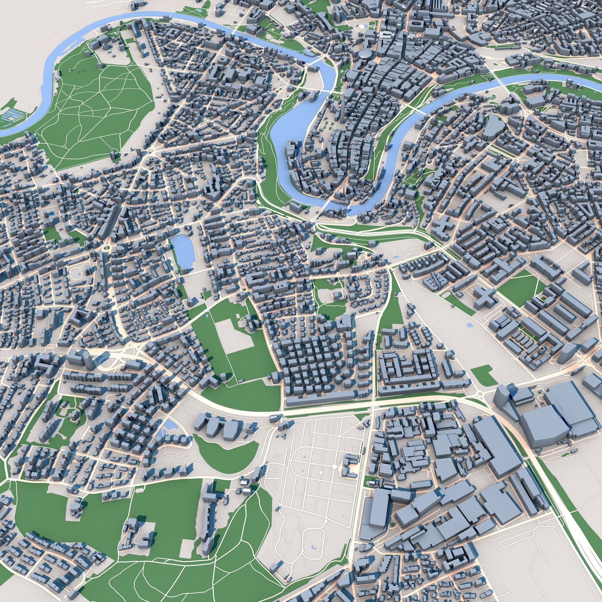 Bern City Switzerland 3D model_8
