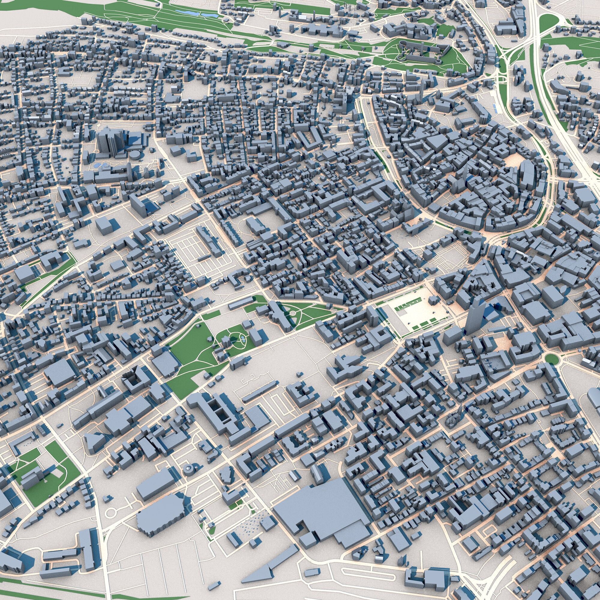 Bielefeld City Germany 3D model_6