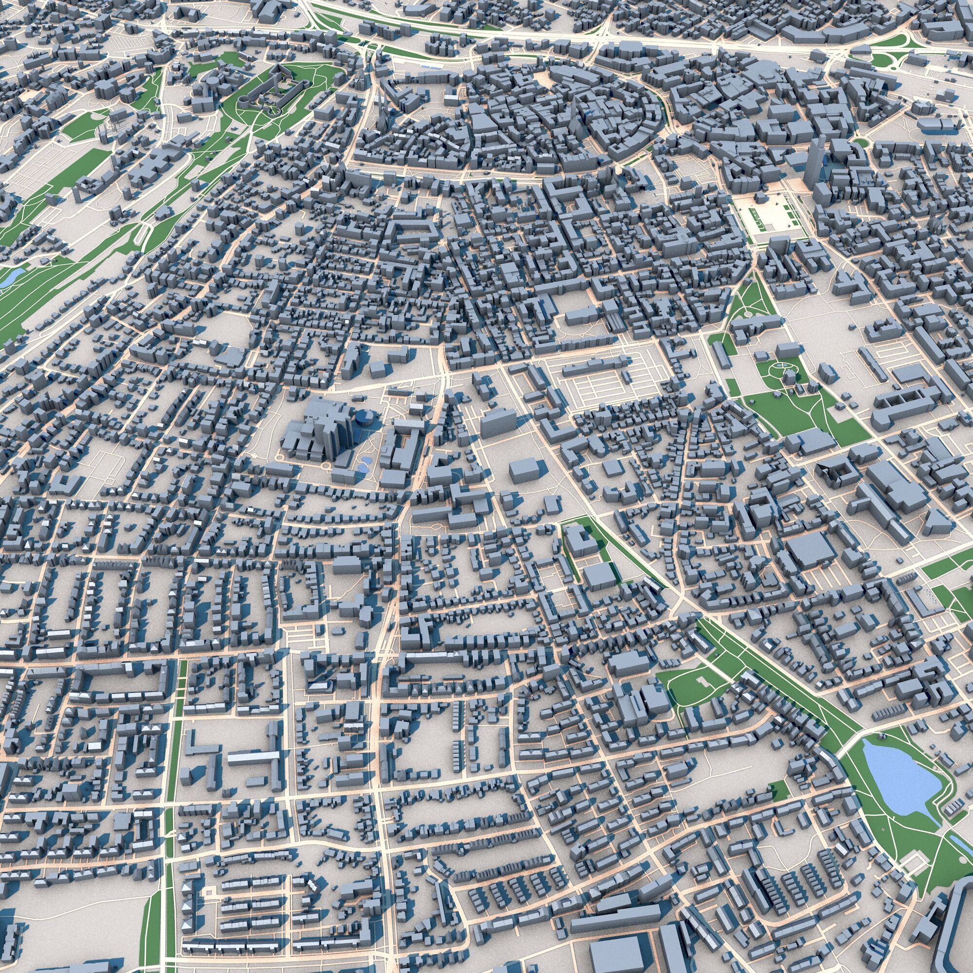 Bielefeld City Germany 3D model_5