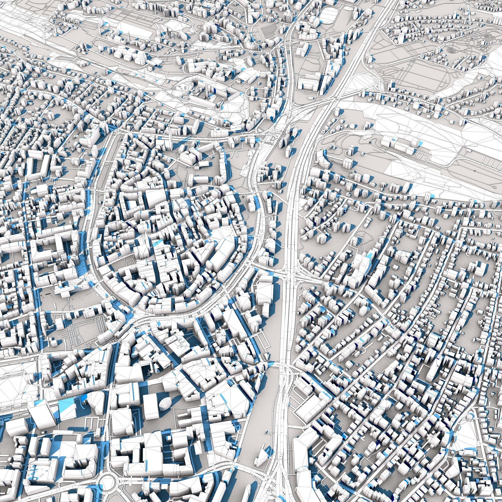 Bielefeld City Germany 3D model_11