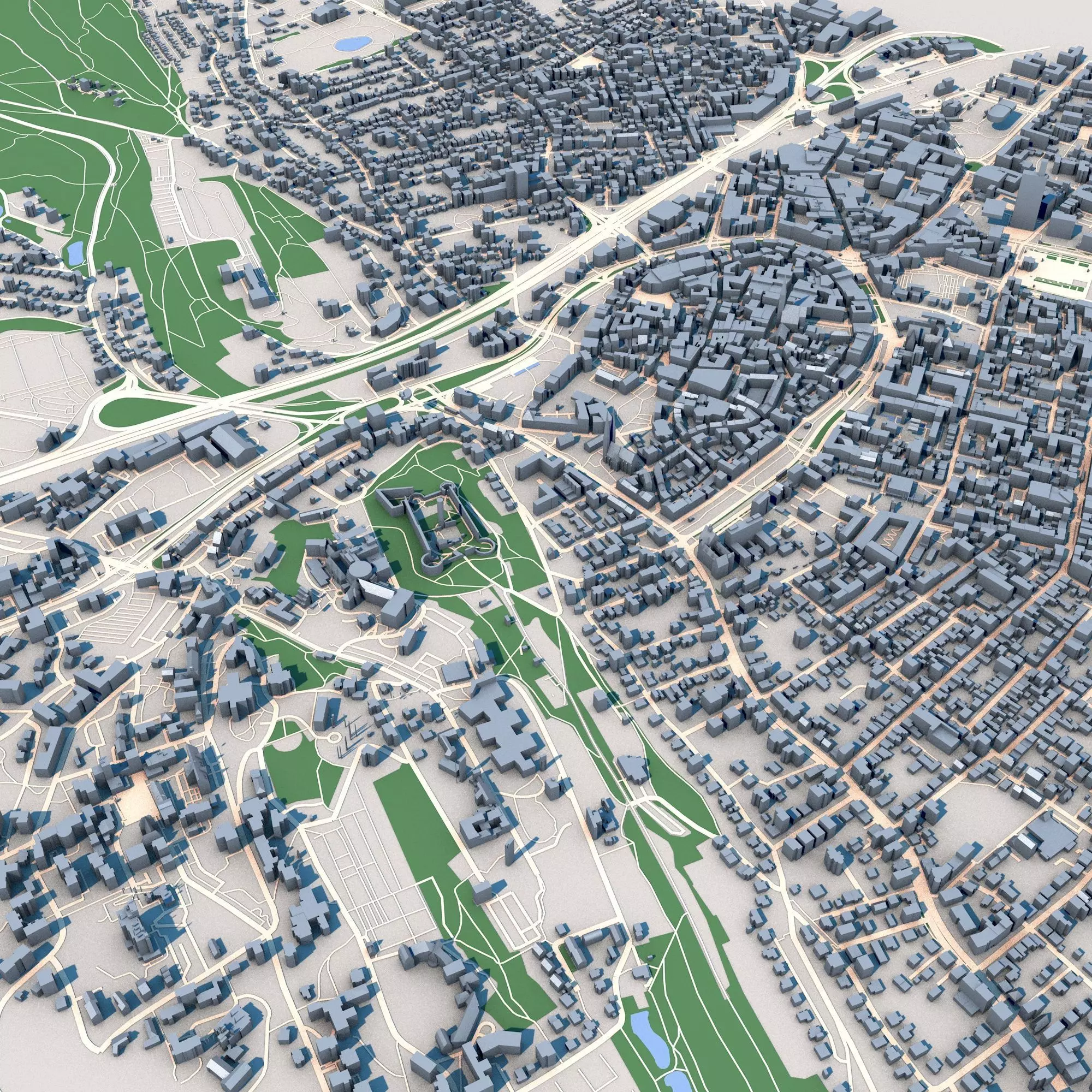 Bielefeld City Germany 3D model_0