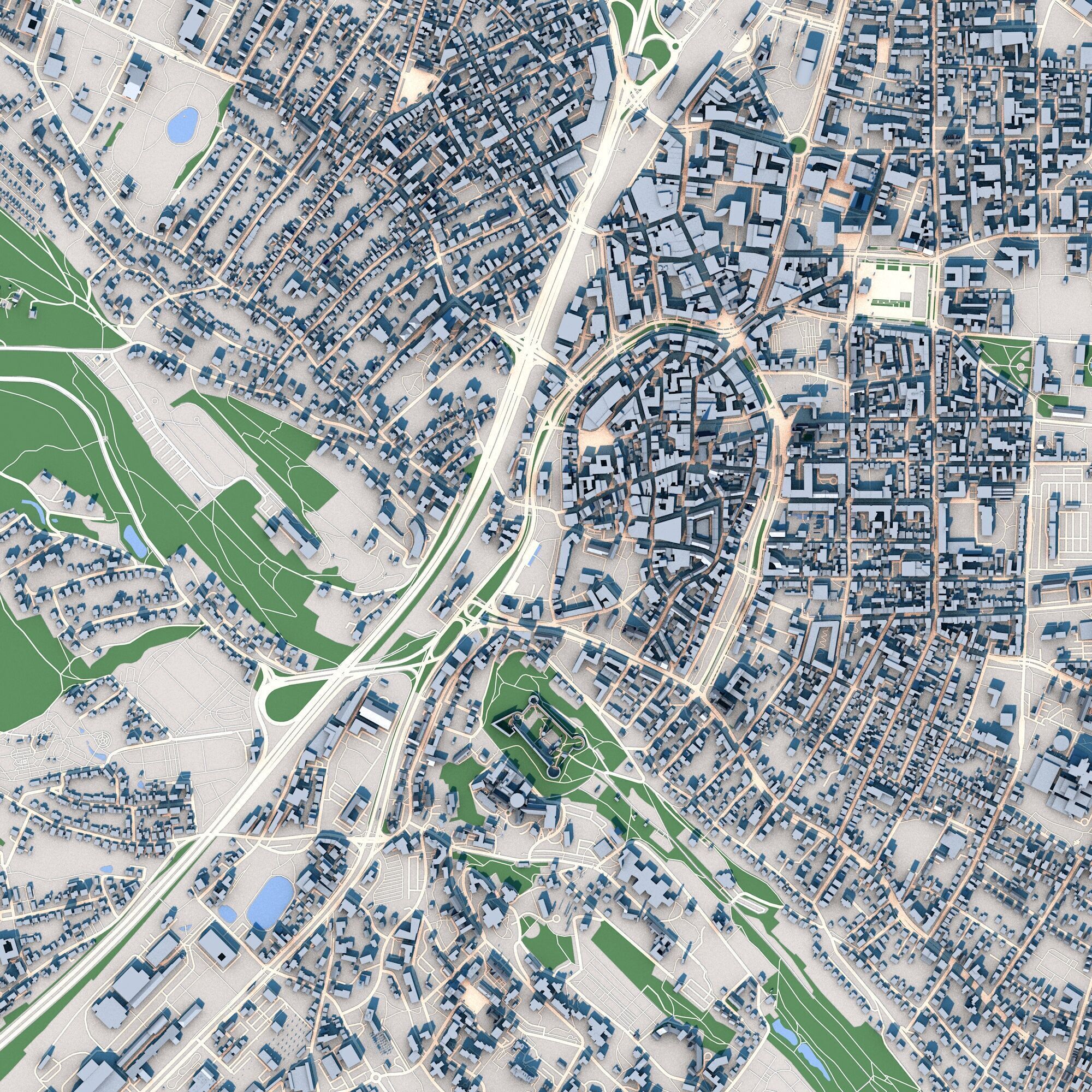 Bielefeld City Germany 3D model_3