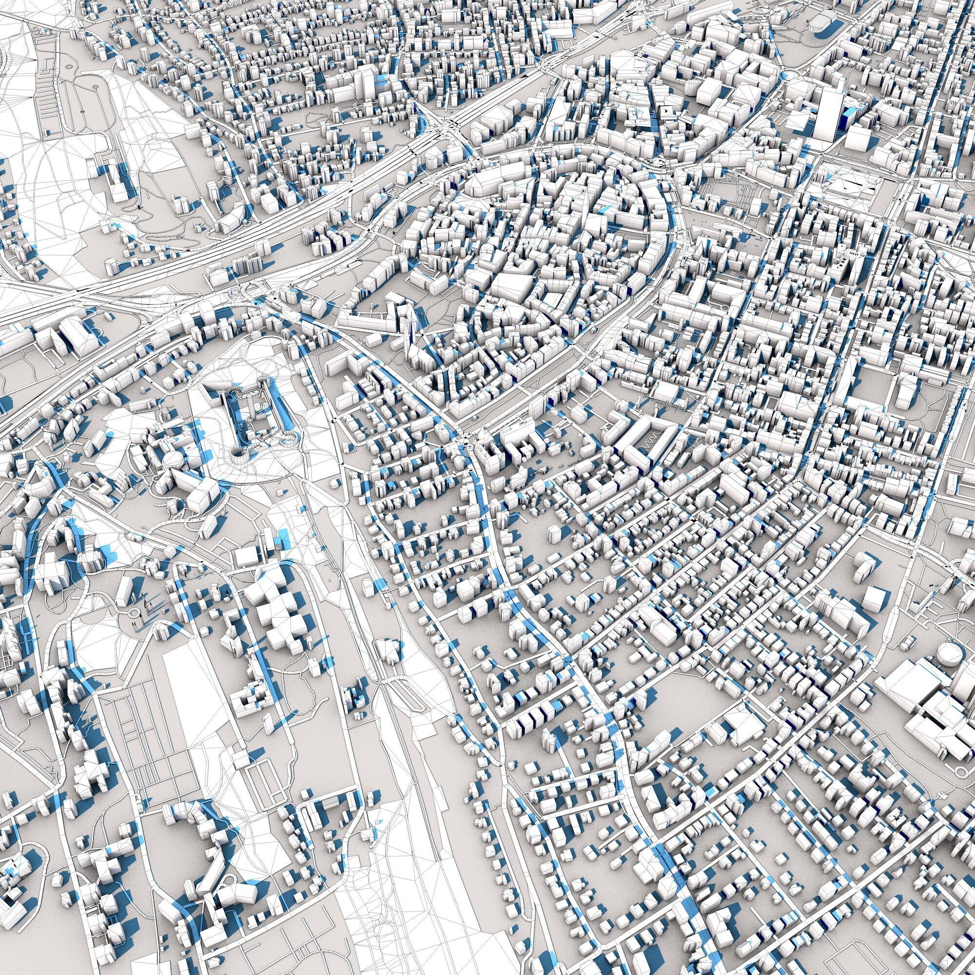 Bielefeld City Germany 3D model_10
