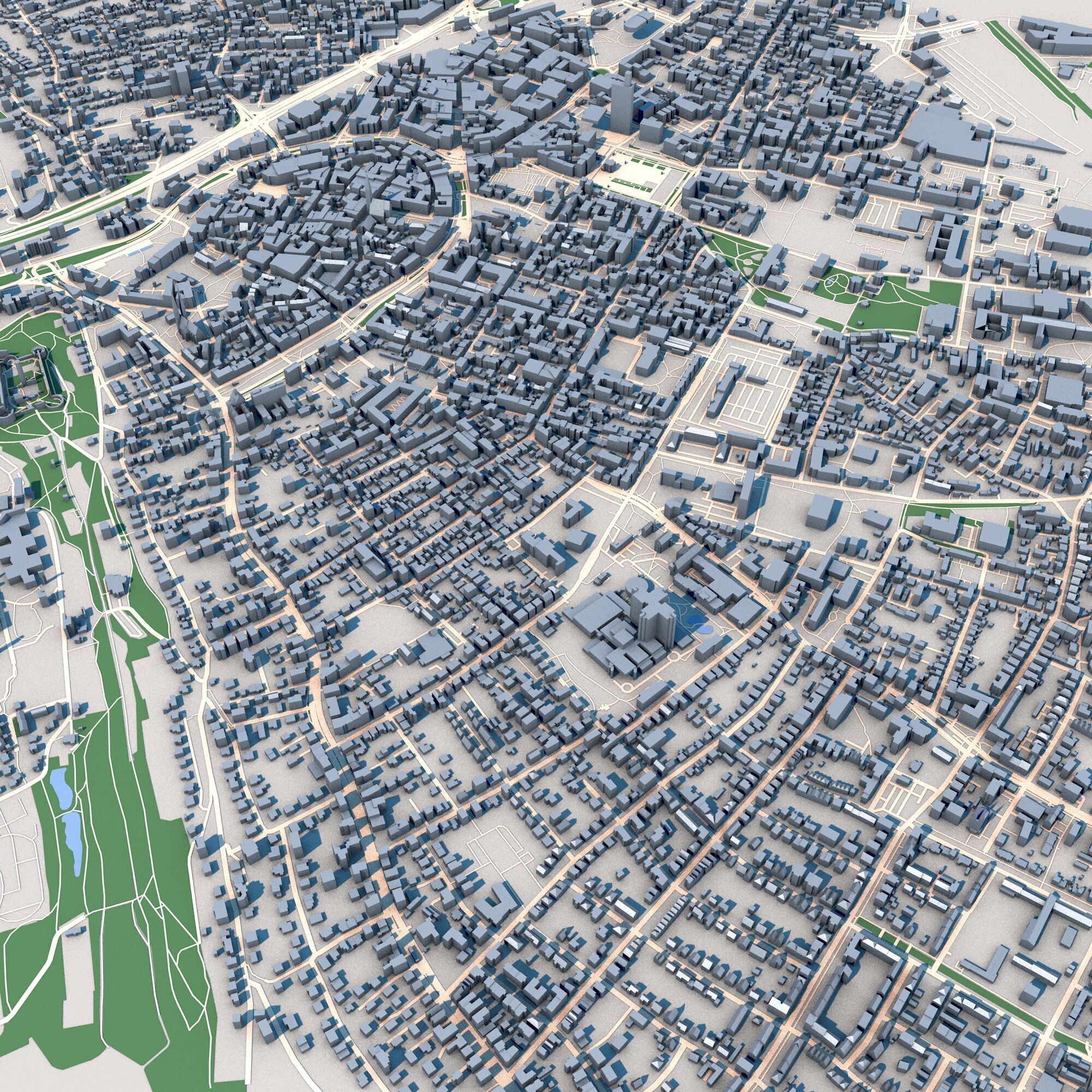 Bielefeld City Germany 3D model_4