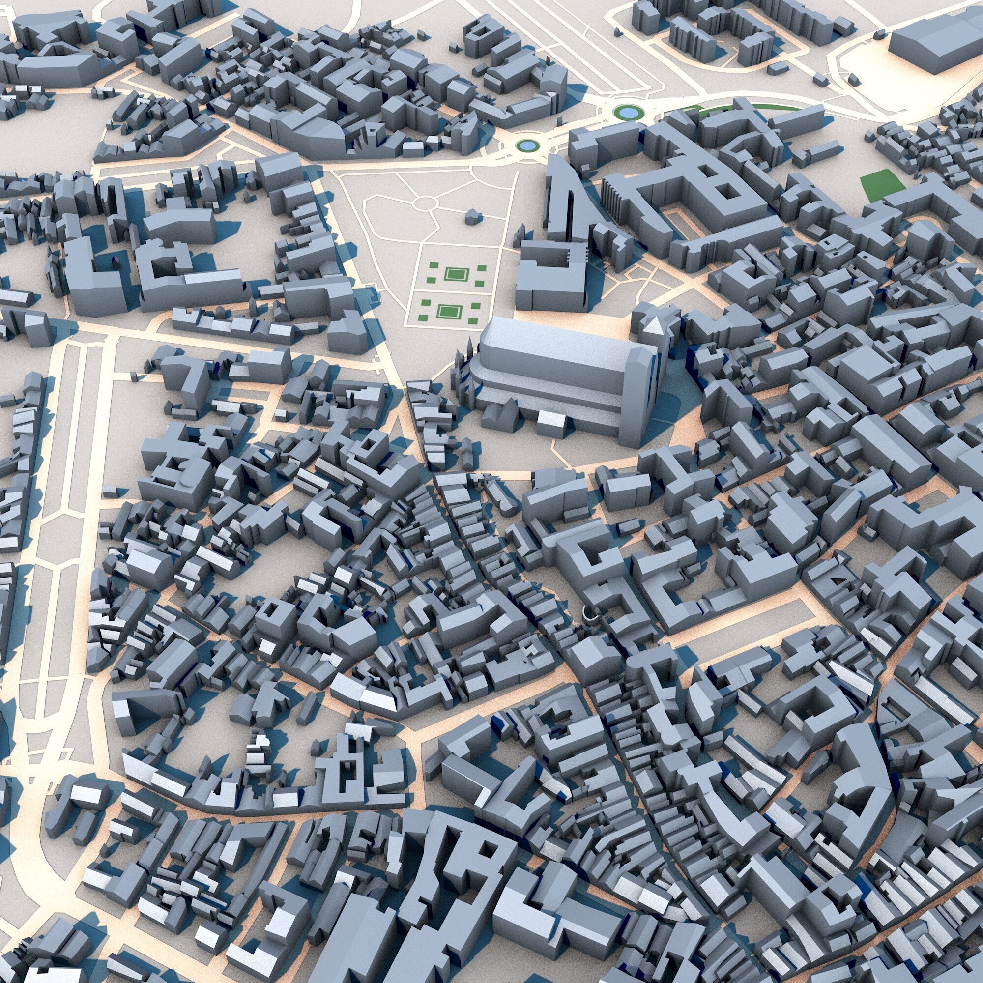 Bourges Cathedral France Low-poly 3D model_5