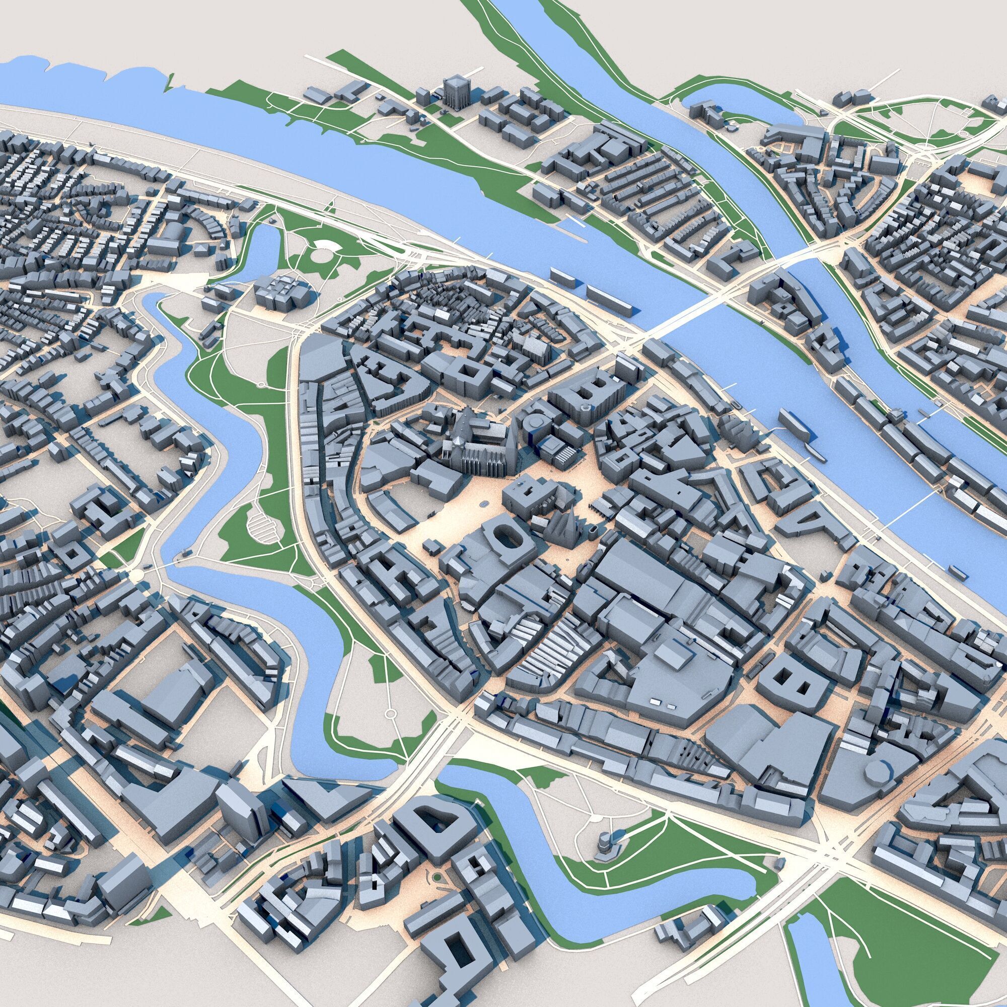 Bremen Cathedral Germany 3D model_5